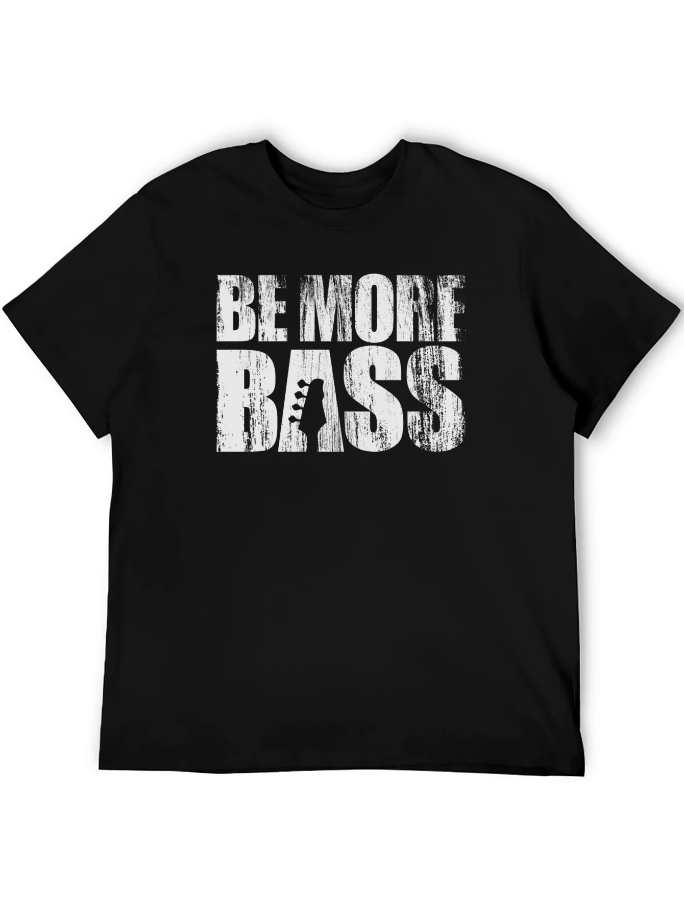 Camiseta Negra Be More Bass para M¨²sicos