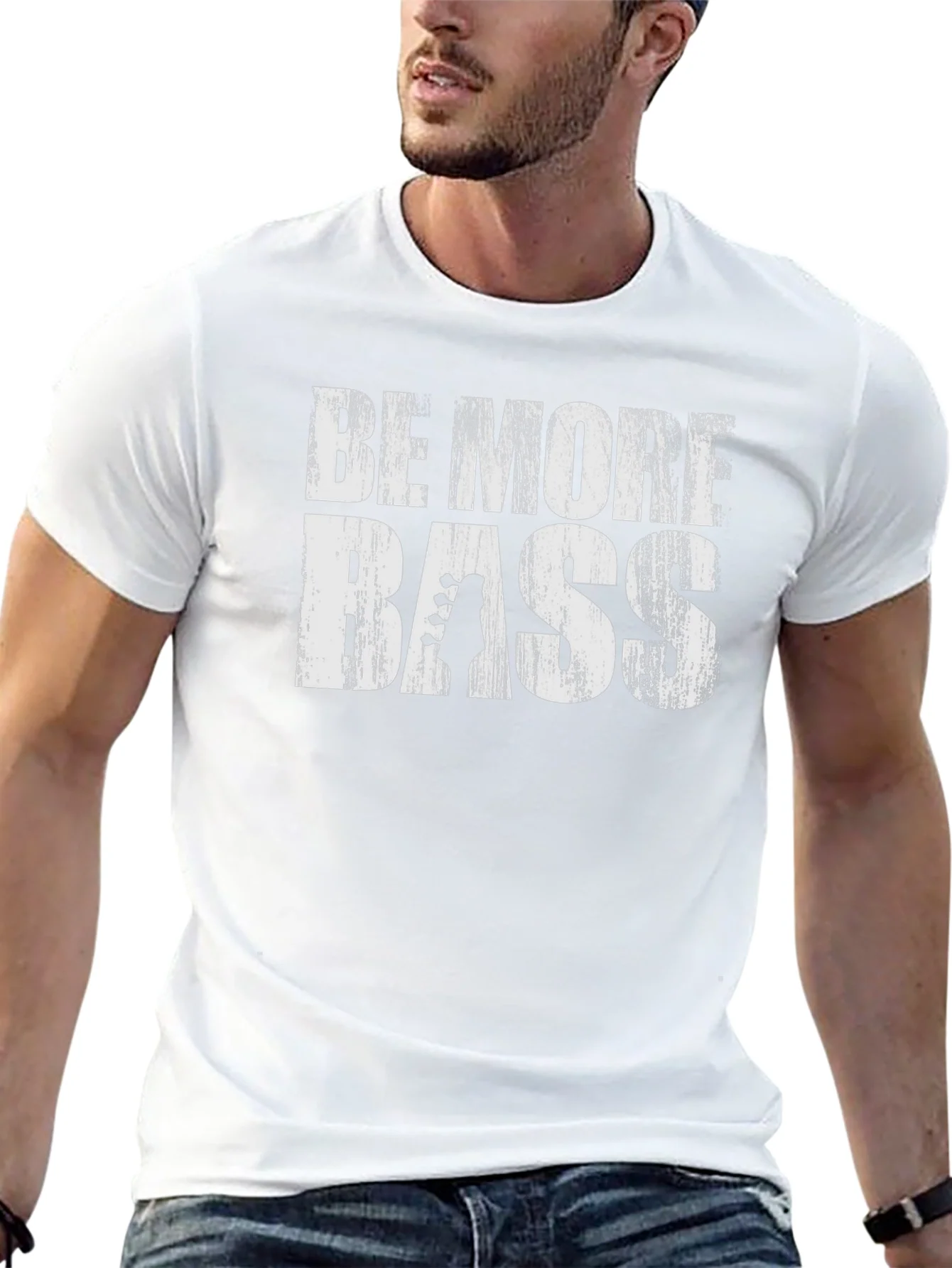 Camiseta Negra Be More Bass para M¨²sicos