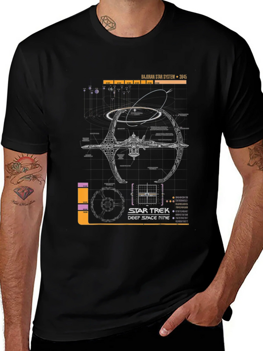 Rebbecca Star Trek Deep Space Nine Schematic T-Shirt