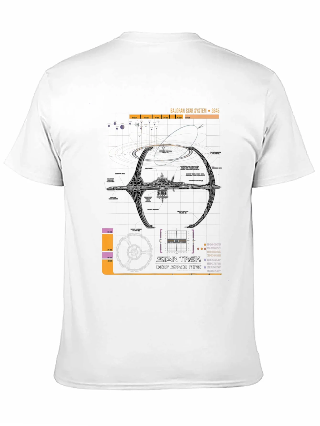 Rebbecca Star Trek Deep Space Nine Schematic T-Shirt
