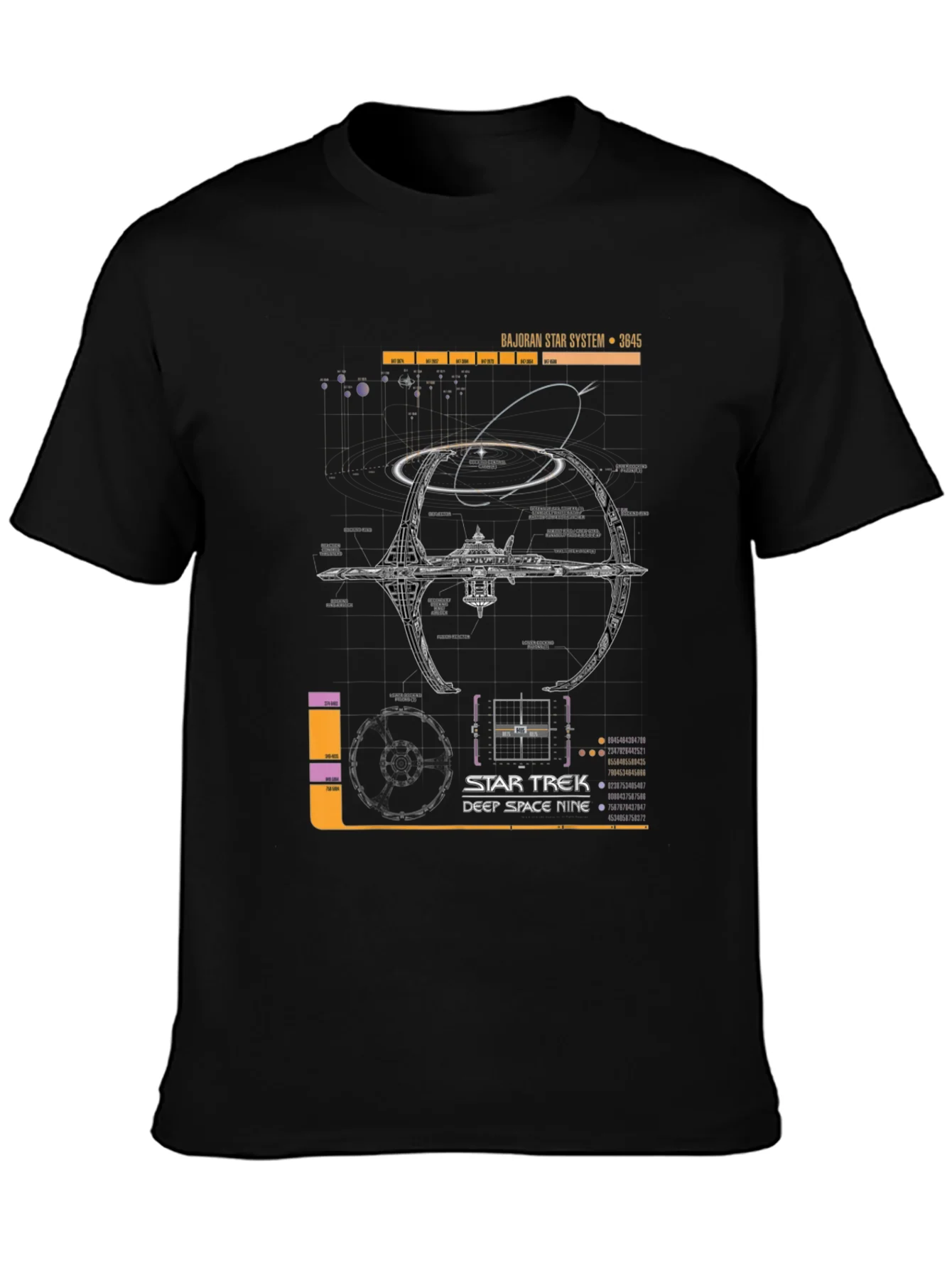 Rebbecca Star Trek Deep Space Nine Schematic T-Shirt