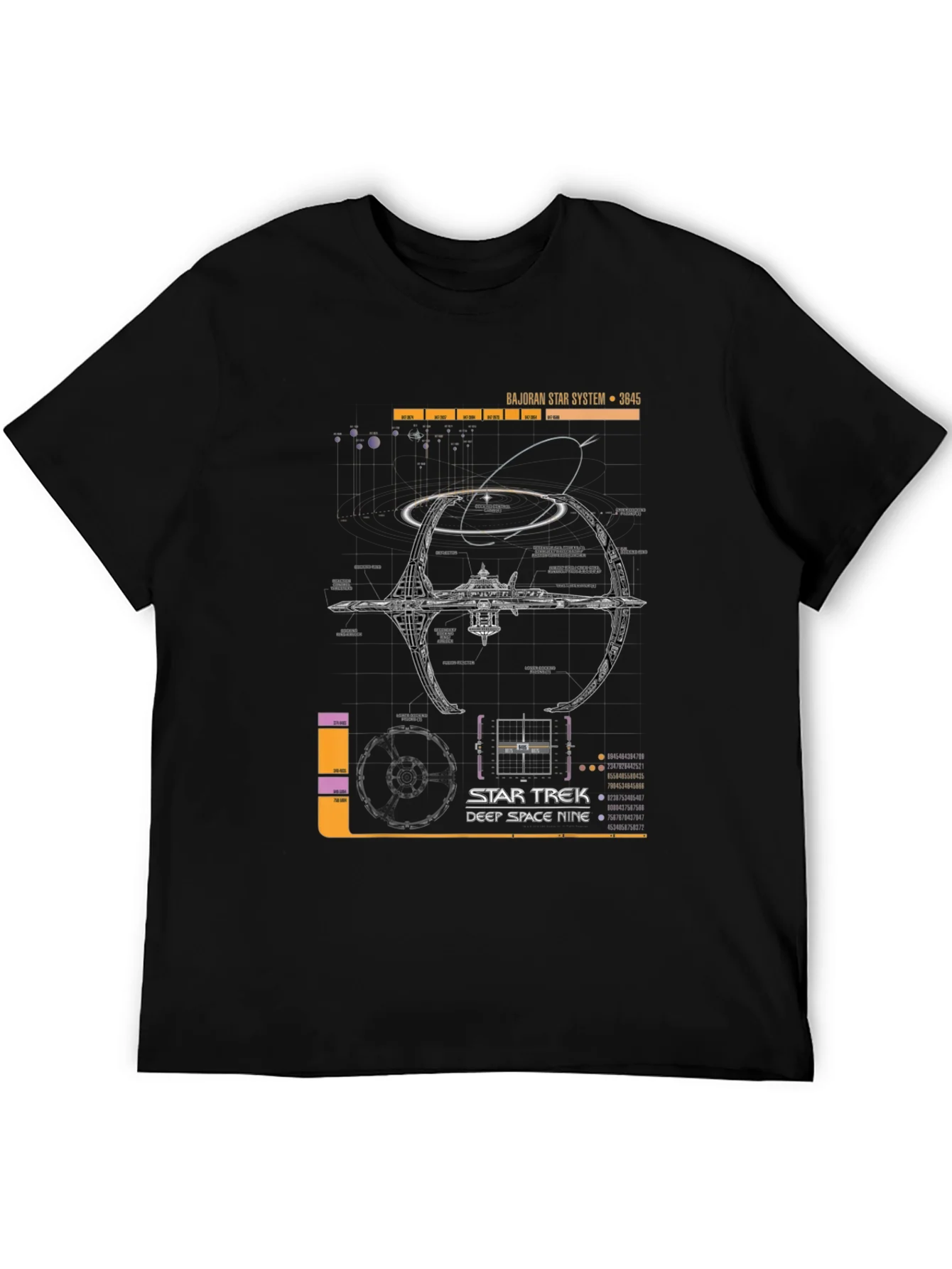 Rebbecca Star Trek Deep Space Nine Schematic T-Shirt