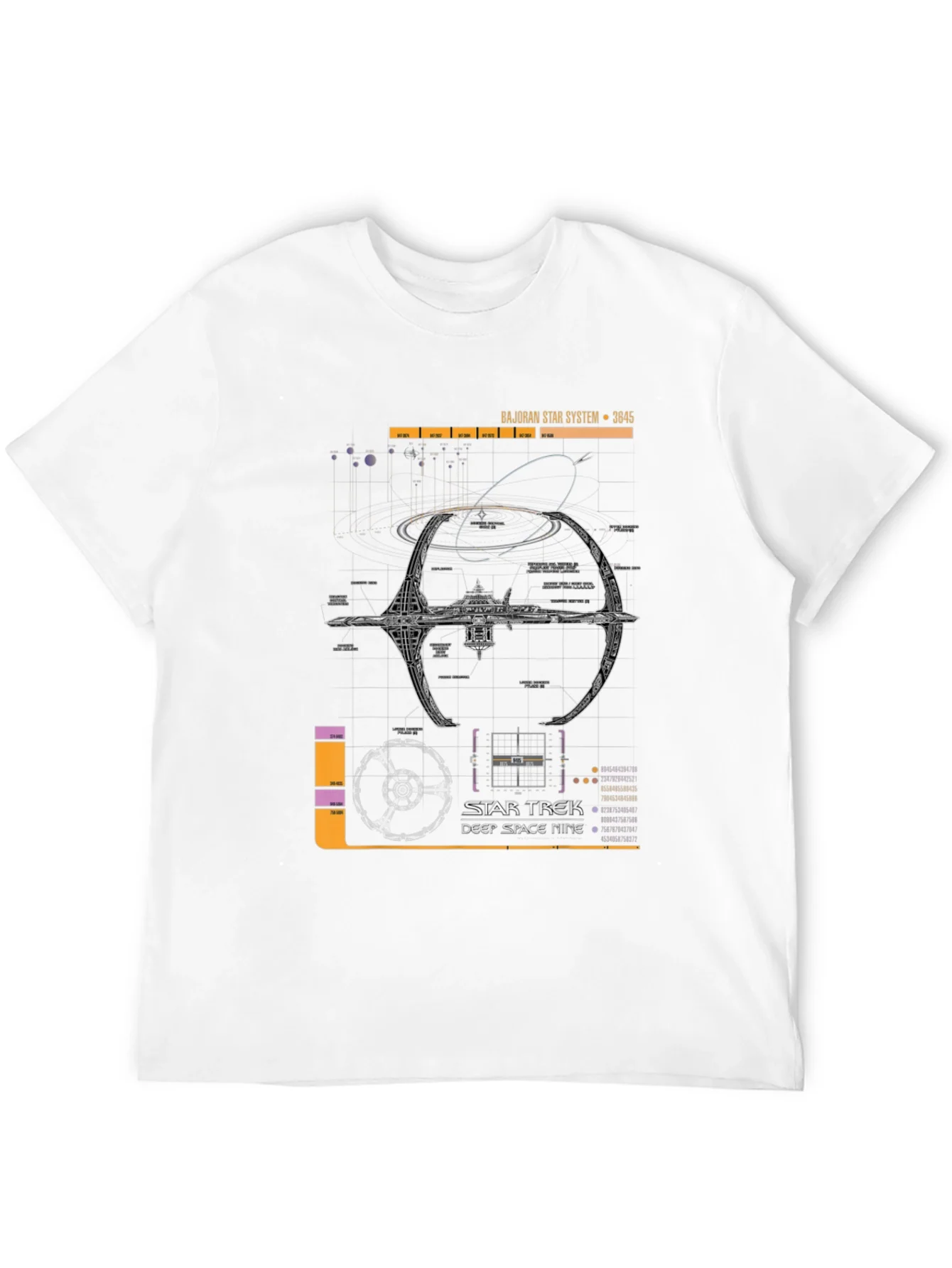 Rebbecca Star Trek Deep Space Nine Schematic T-Shirt