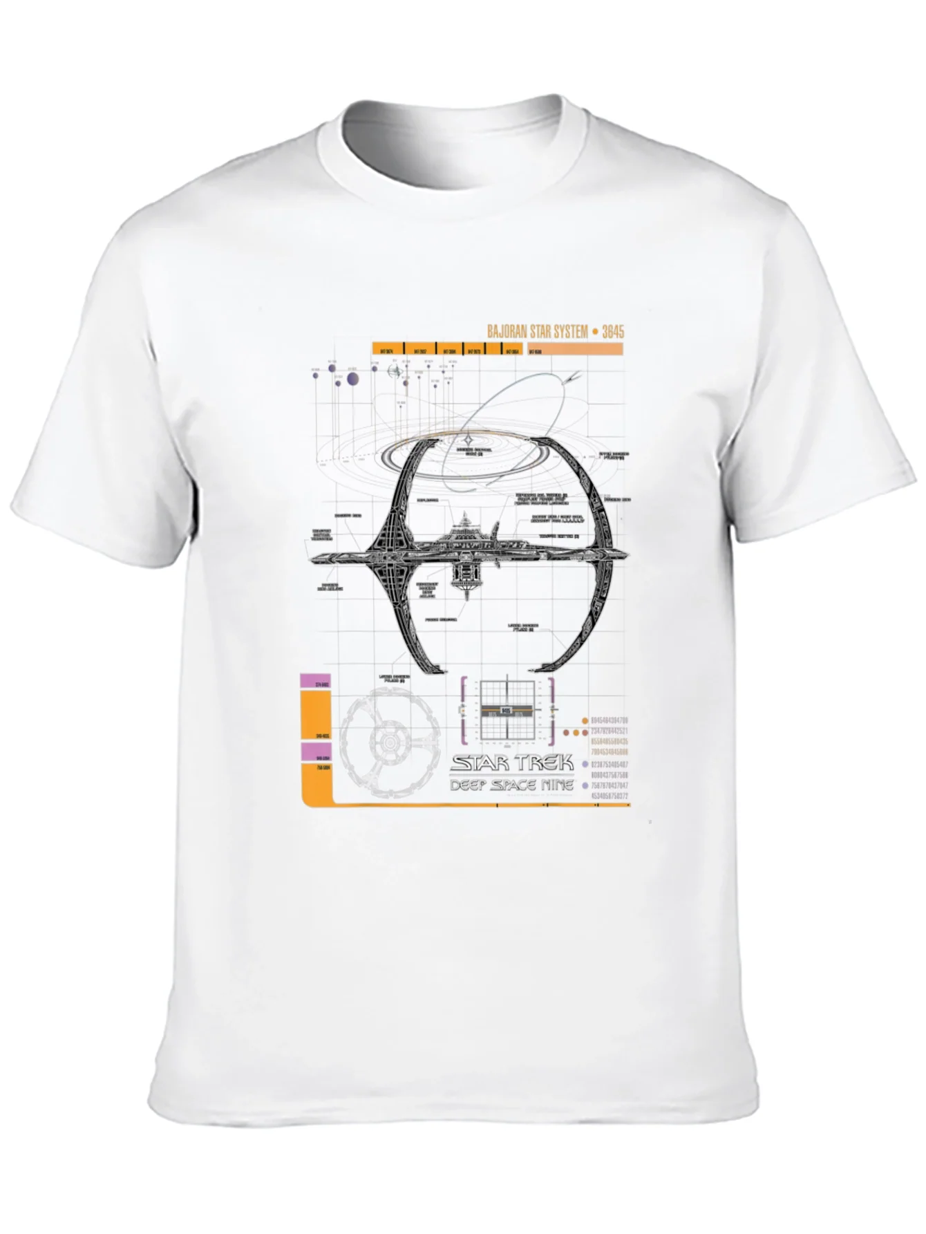 Rebbecca Star Trek Deep Space Nine Schematic T-Shirt