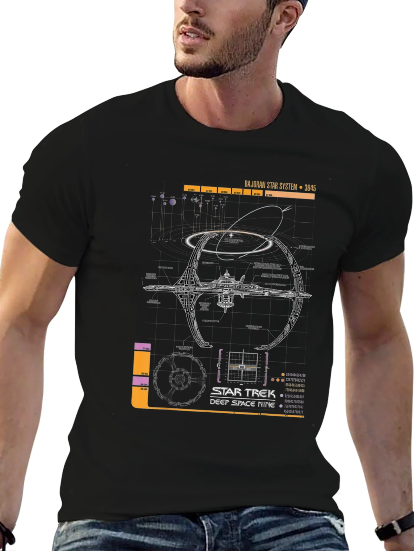 Rebbecca Star Trek Deep Space Nine Schematic T-Shirt