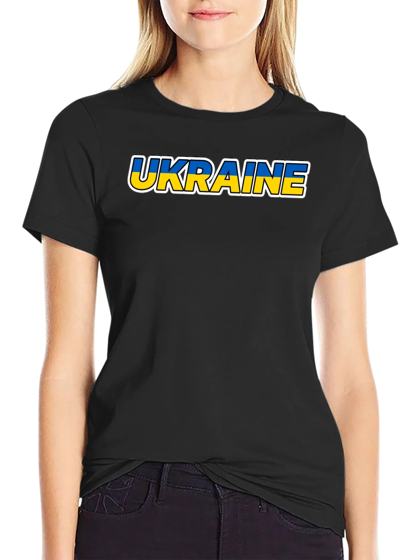 Rebbecca Ukraine Pride T-Shirt - Black Unisex Tee