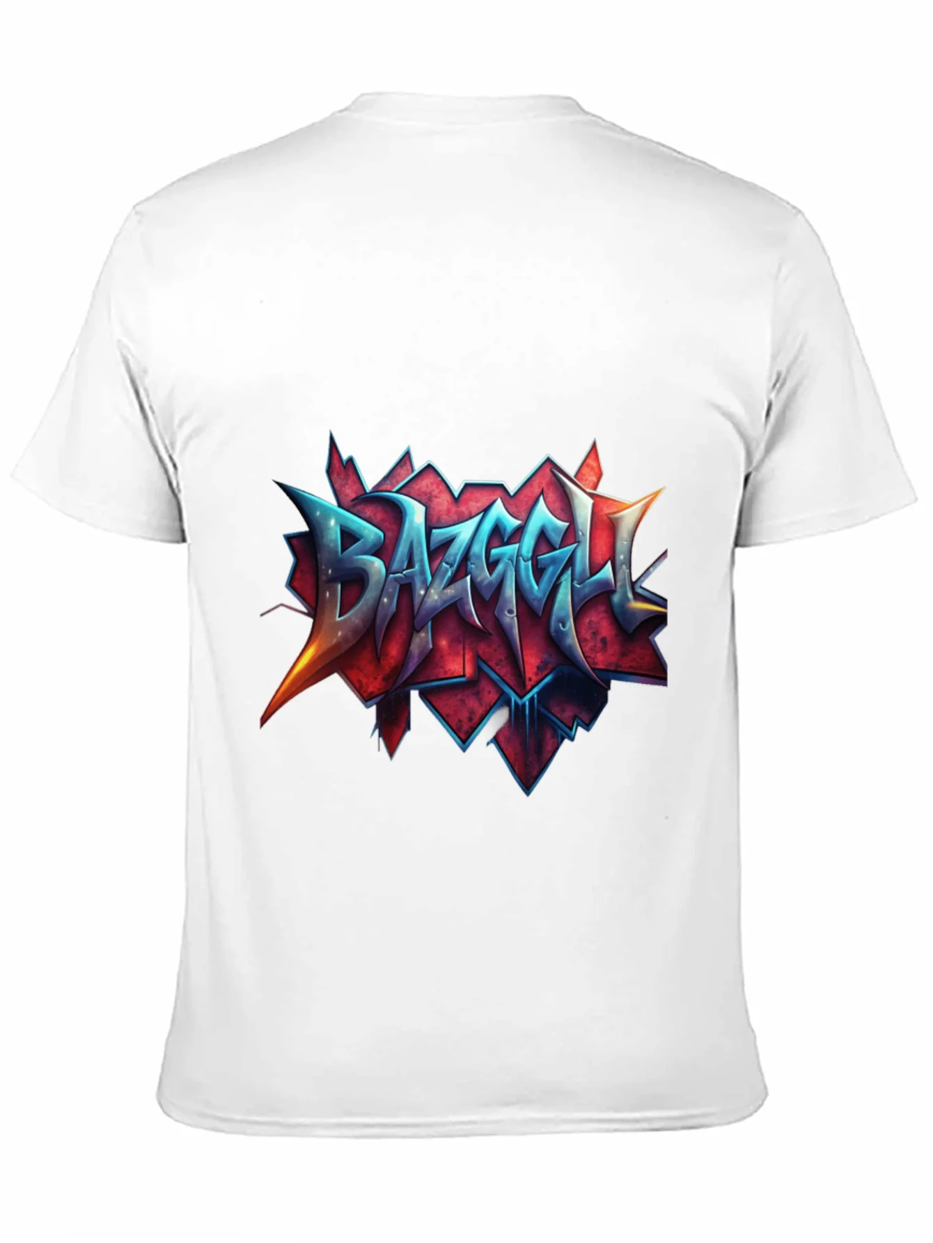 Camiseta Negra con Dise?o Gr¨¢fico Bazzgell