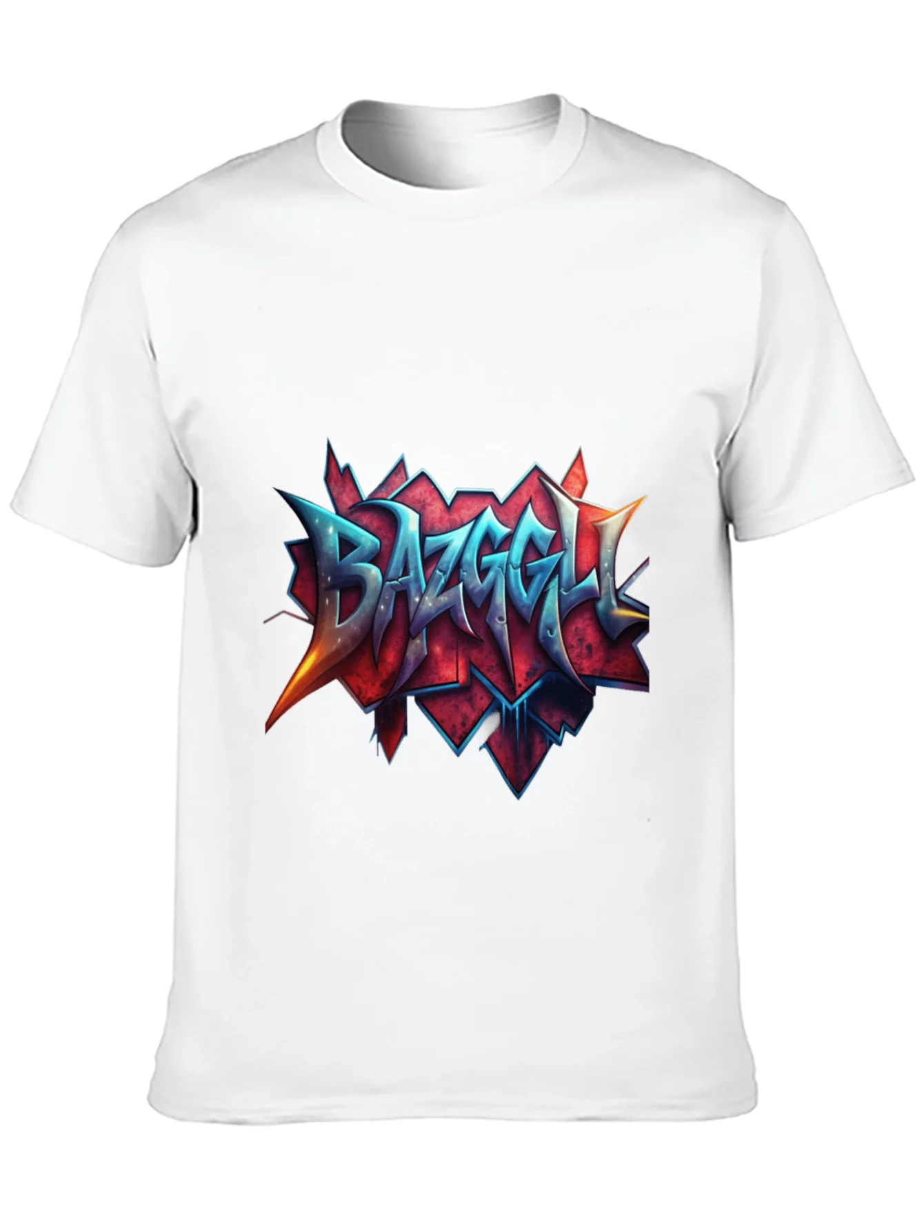 Camiseta Negra con Dise?o Gr¨¢fico Bazzgell