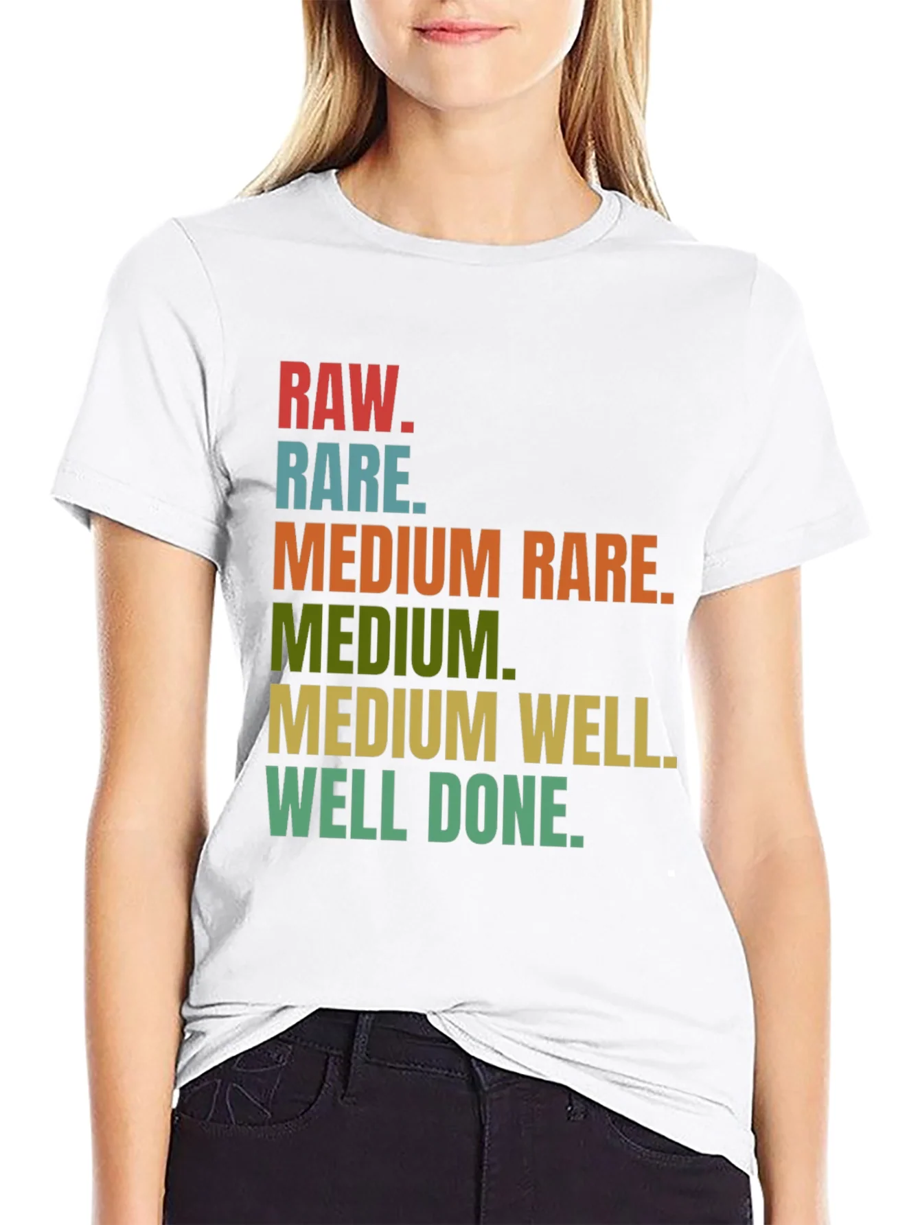 Rebbecca Steak Doneness T-Shirt - Funny Grilling Tee