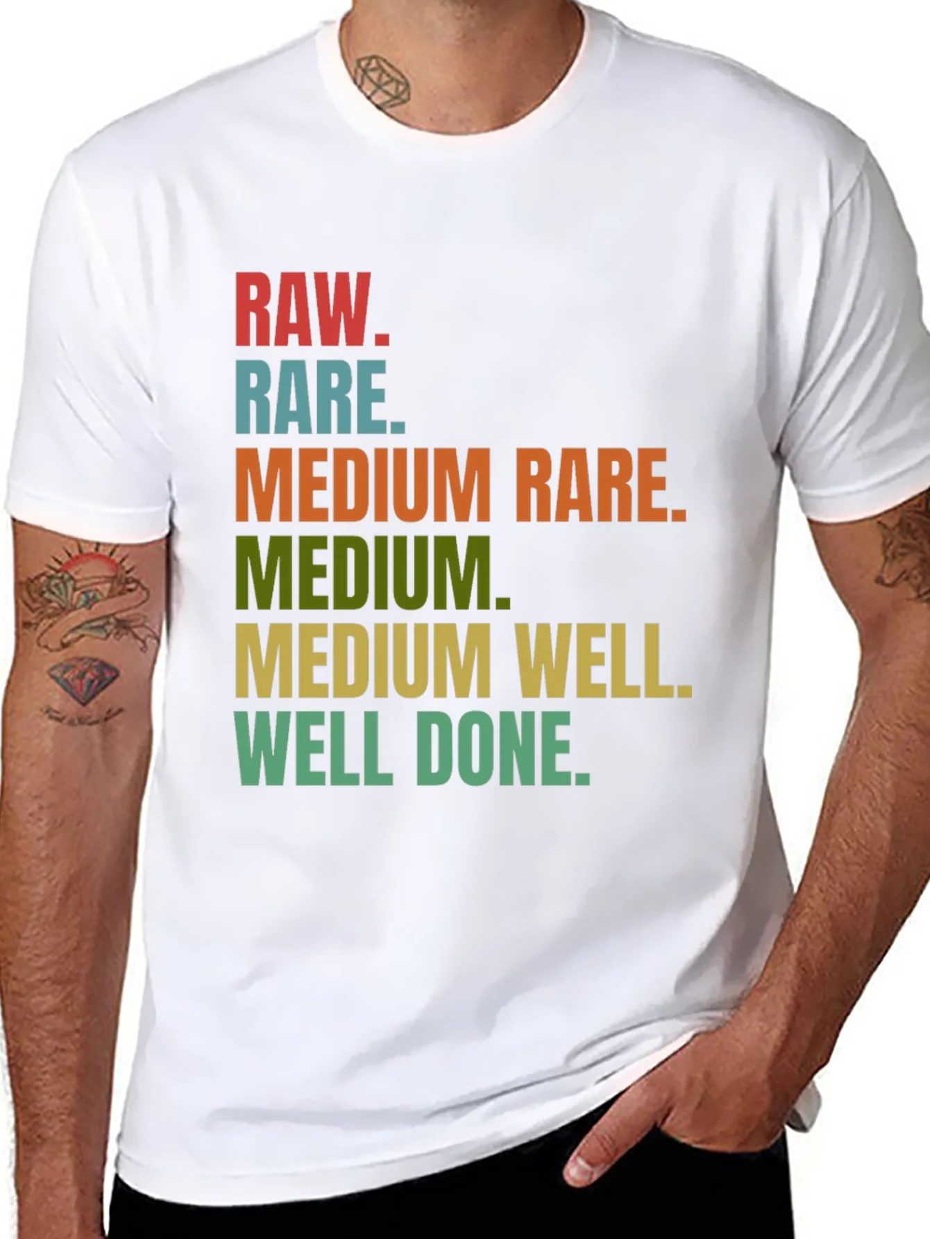 Rebbecca Steak Doneness T-Shirt - Funny Grilling Tee