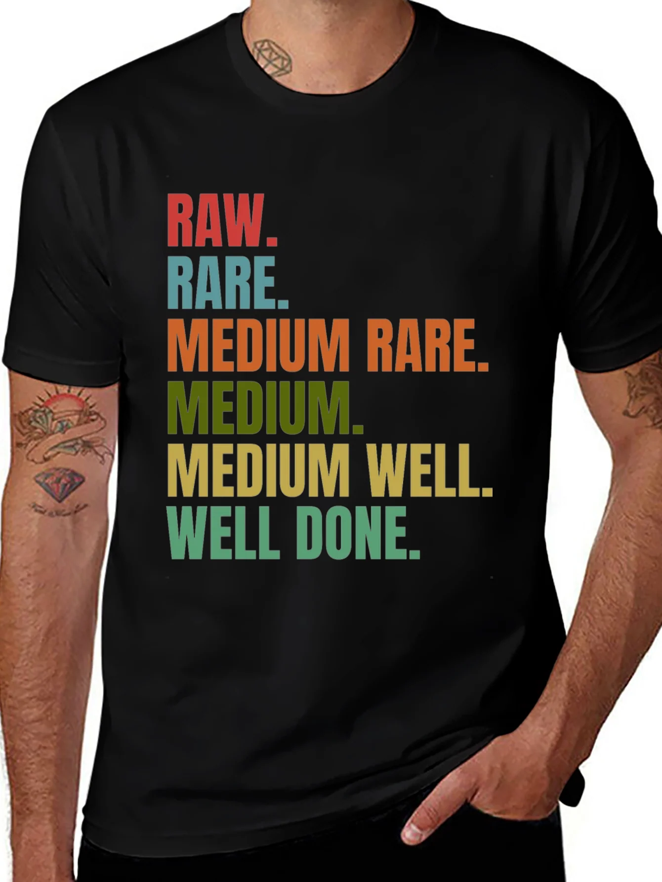 Rebbecca Steak Doneness T-Shirt - Funny Grilling Tee