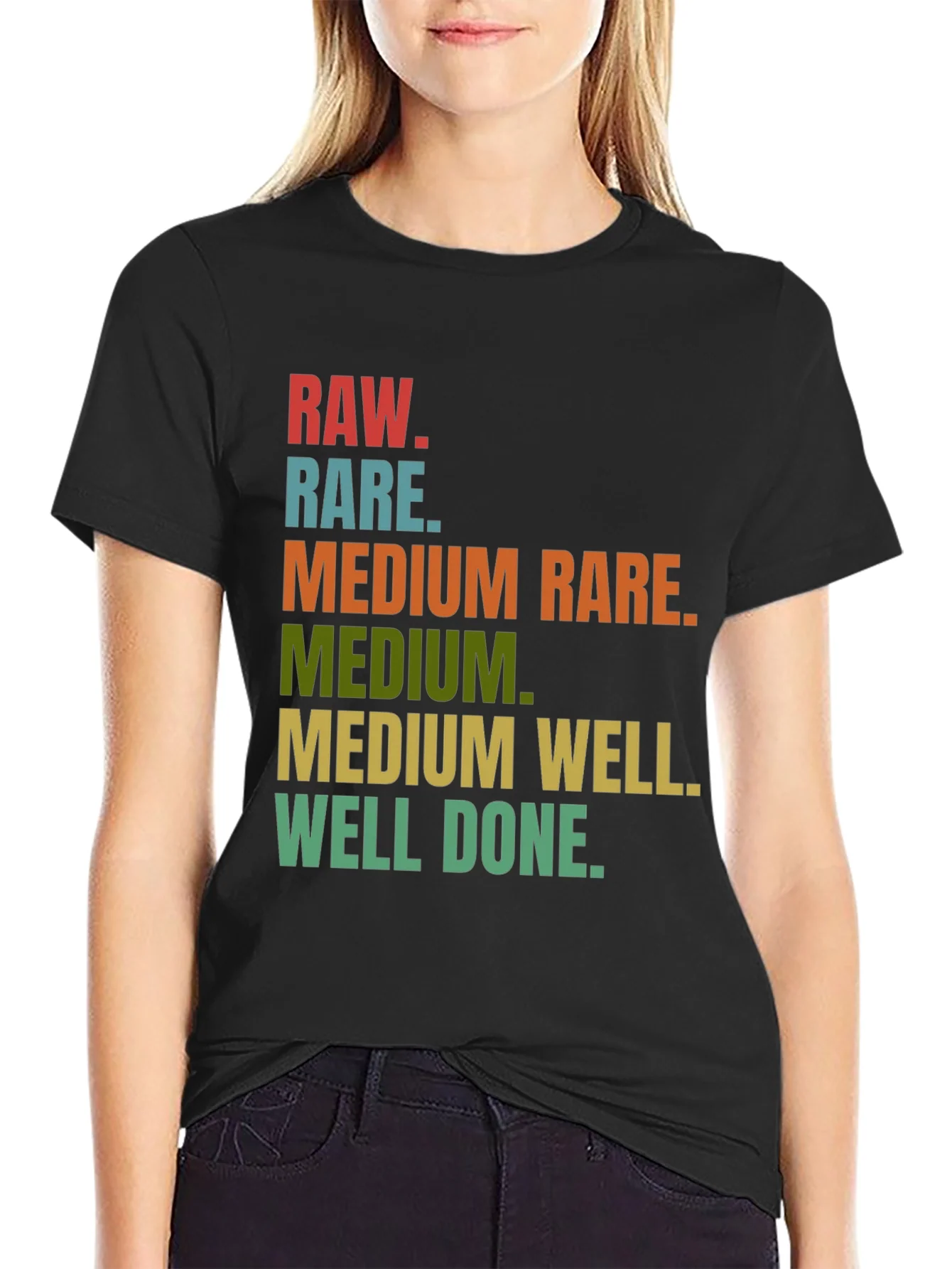 Rebbecca Steak Doneness T-Shirt - Funny Grilling Tee
