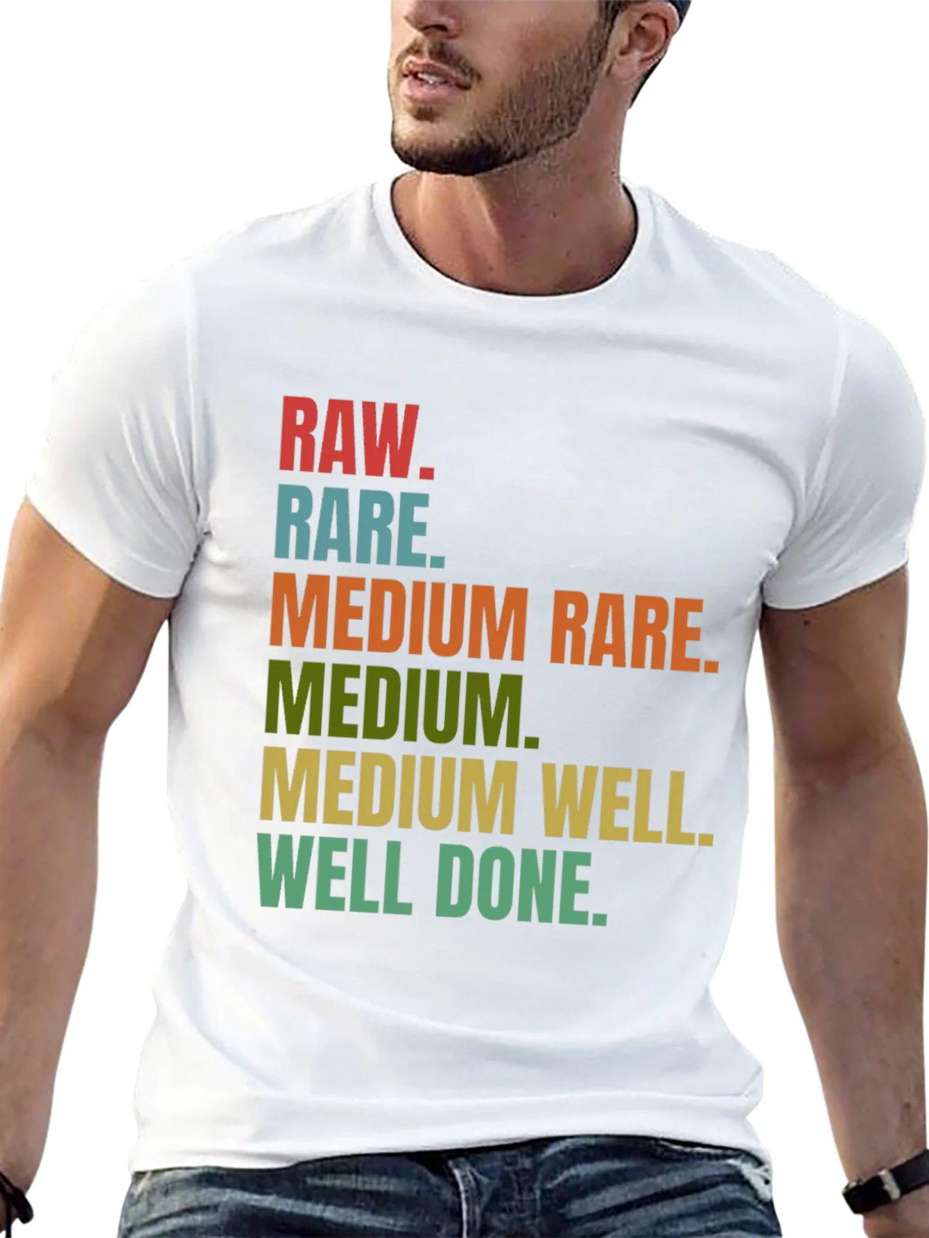 Rebbecca Steak Doneness T-Shirt - Funny Grilling Tee