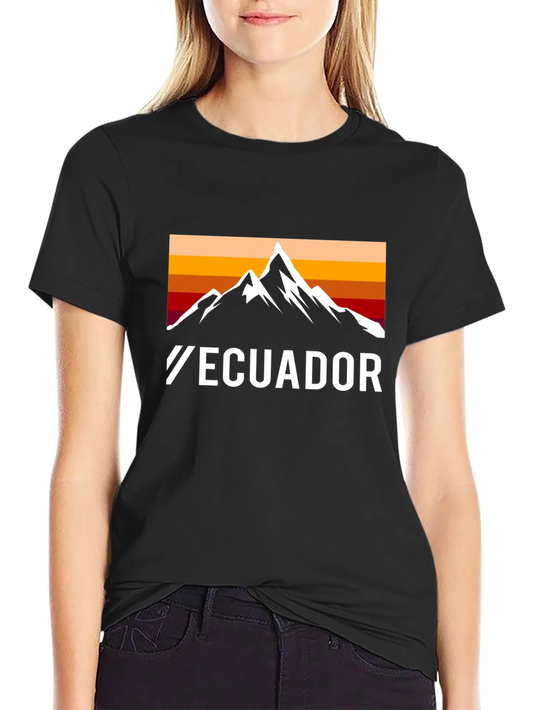 Rebbecca Ecuador Mountain Graphic Tee - Retro Style
