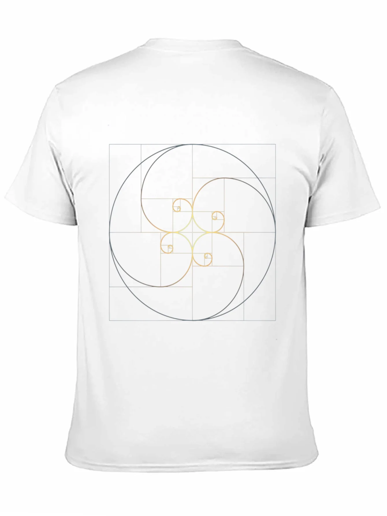 Camiseta Negra Espiral ¨¢urea: Elegancia Matem¨¢tica