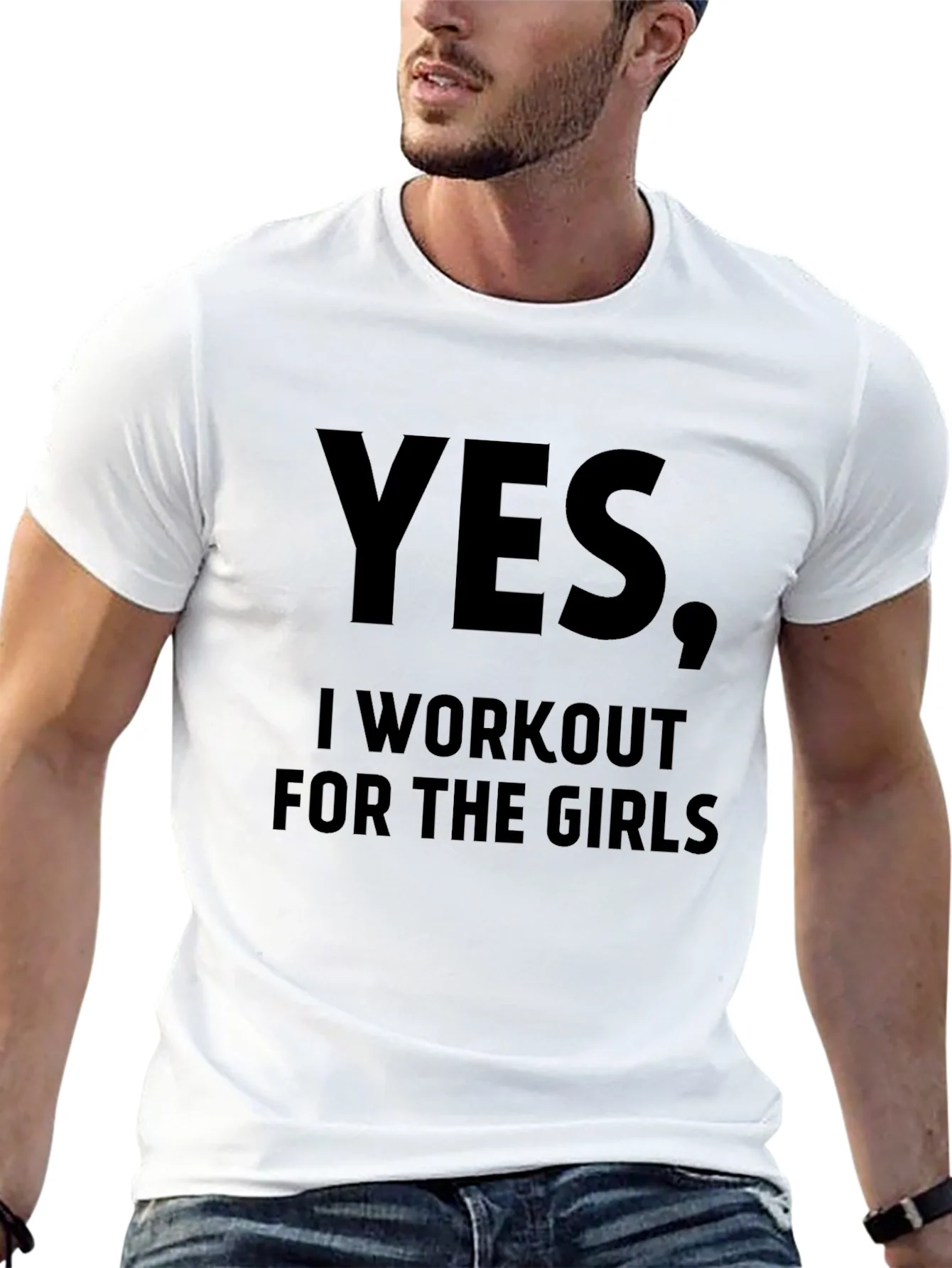 Camiseta Hombre: S¨ª Entreno para las Chicas
