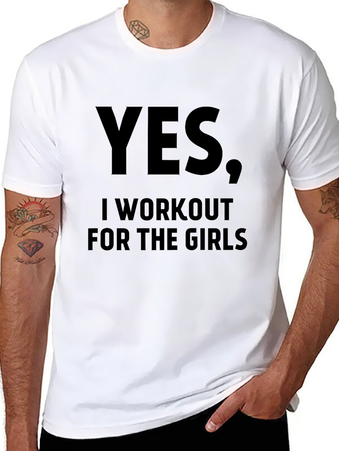 Camiseta Hombre: S¨ª Entreno para las Chicas