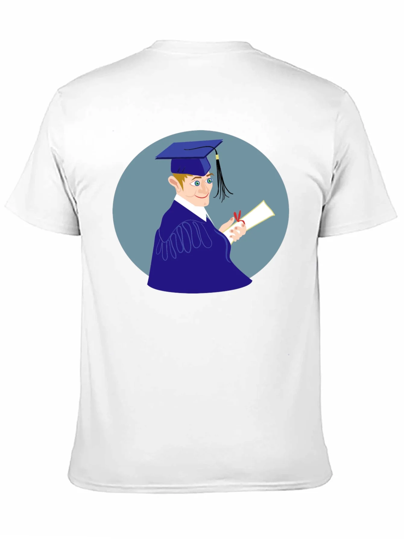Camiseta Negra Estampado Graduado
