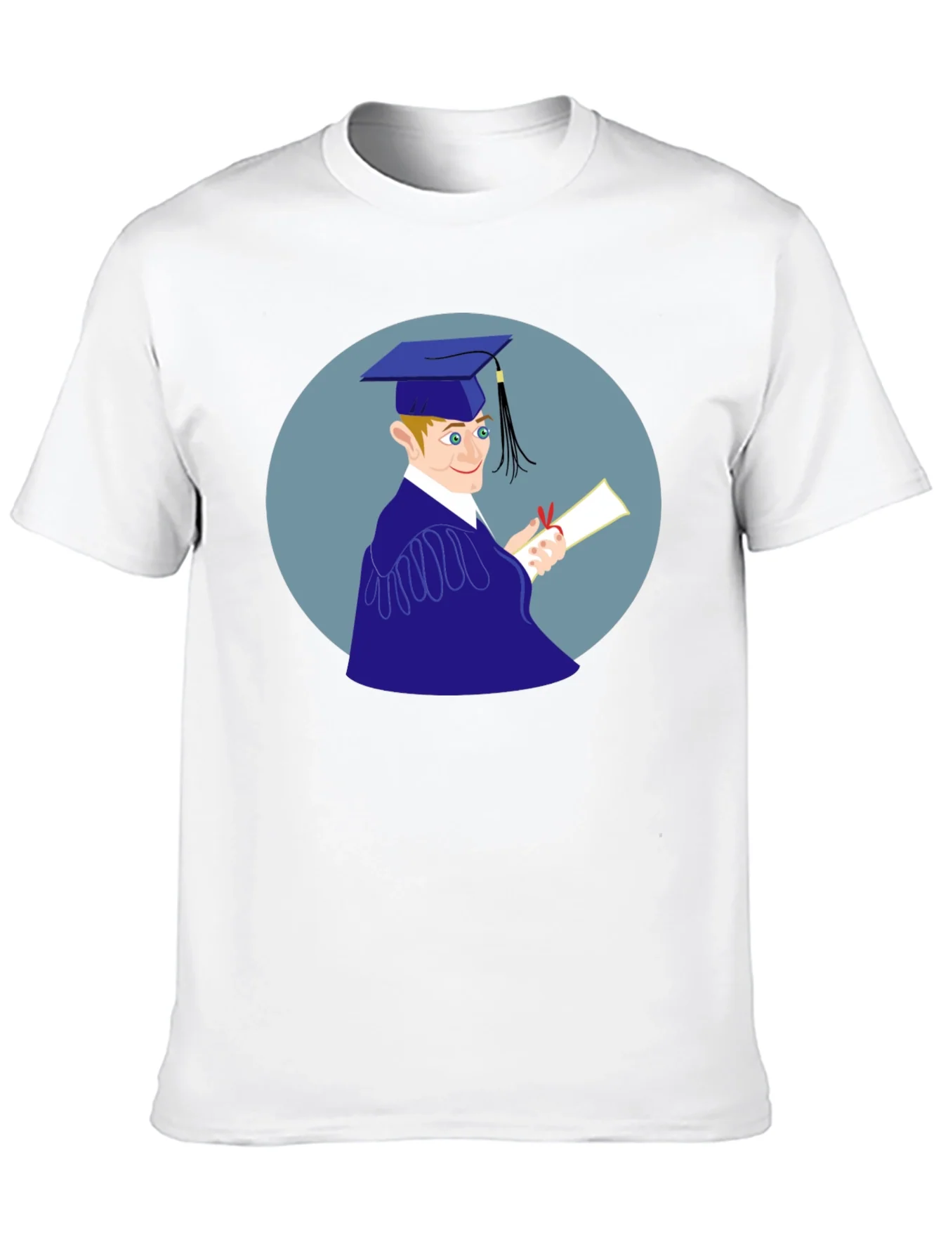 Camiseta Negra Estampado Graduado