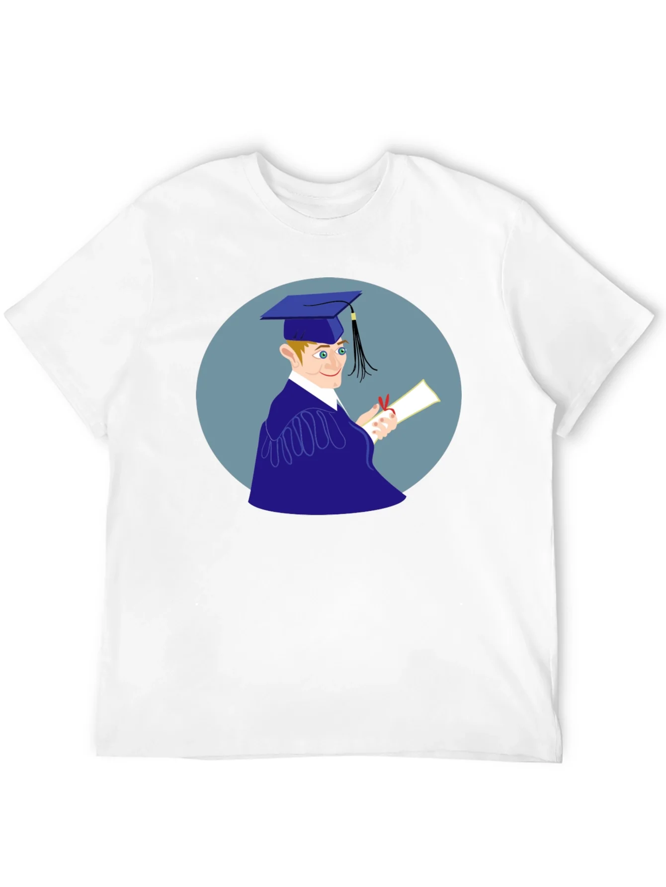 Camiseta Negra Estampado Graduado
