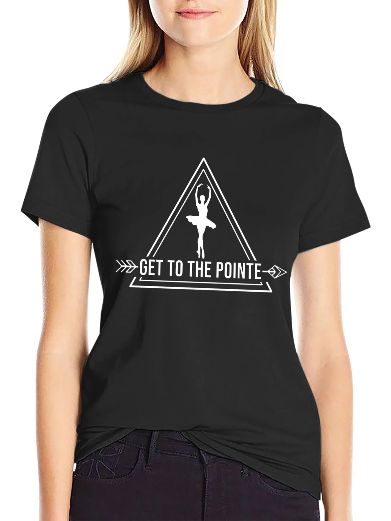 Camiseta Negra Ballet Get to the Pointe
