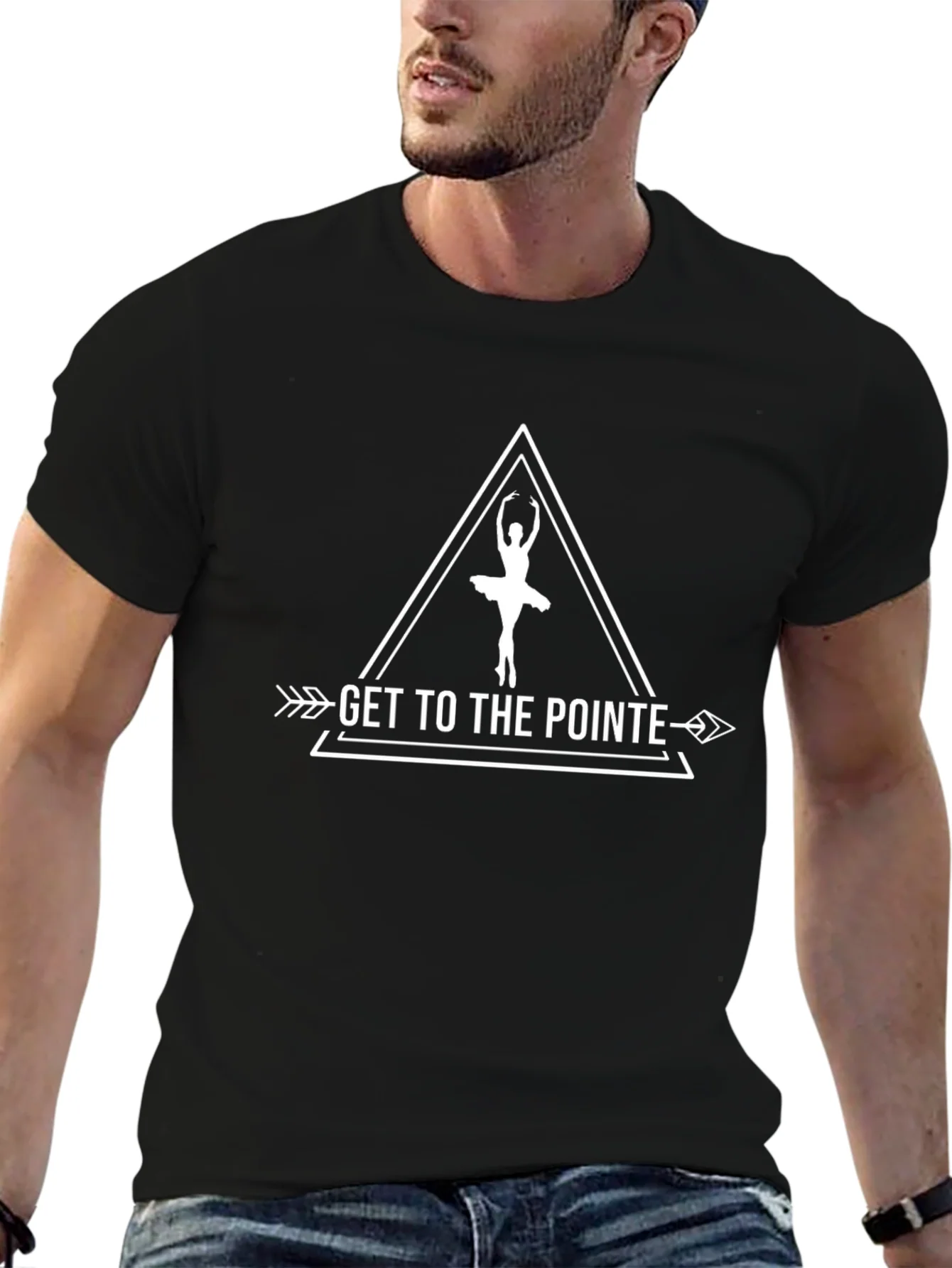 Camiseta Negra Ballet Get to the Pointe