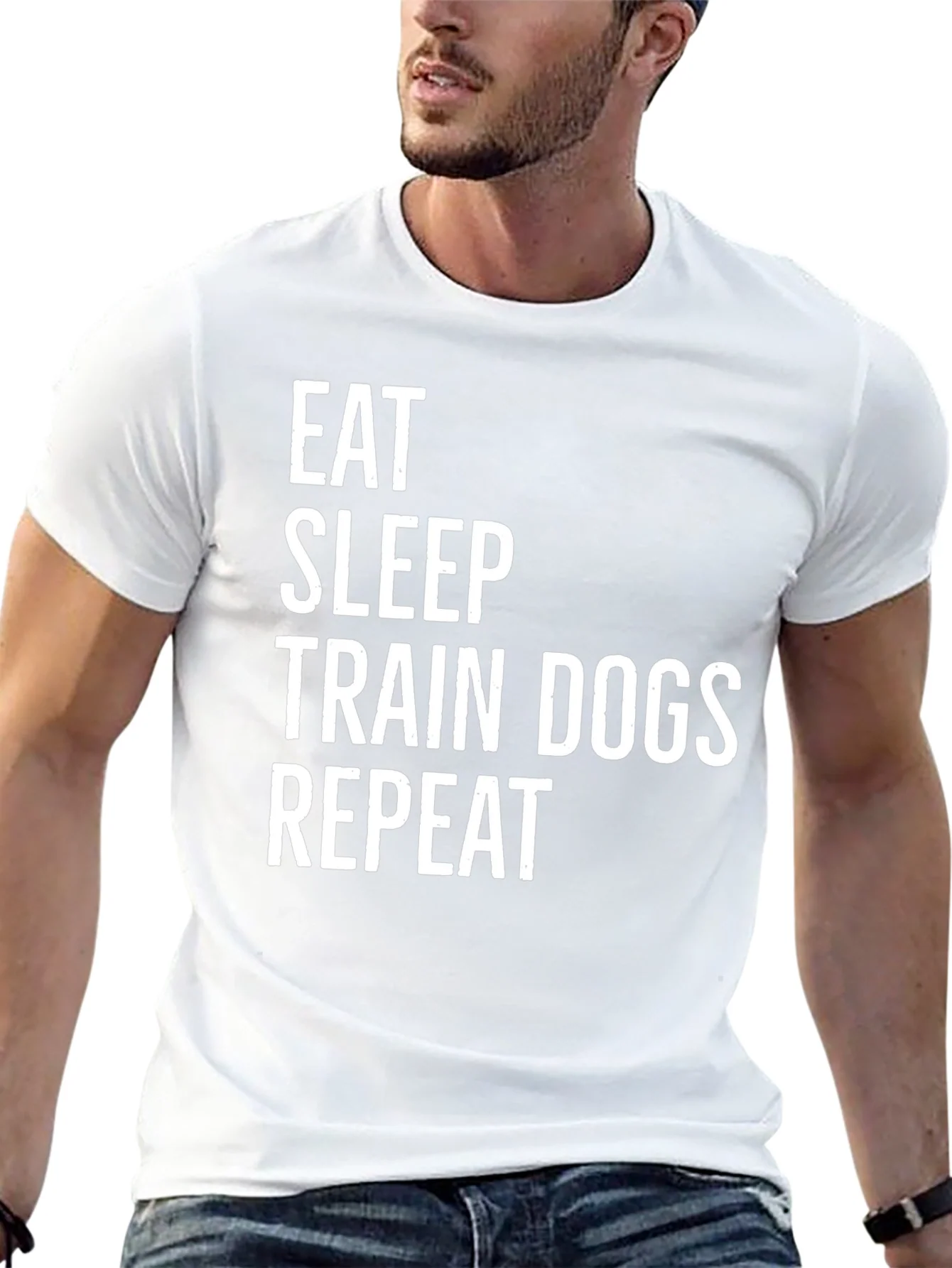 Rebbecca Eat Sleep Train Dogs Repeat T-Shirt