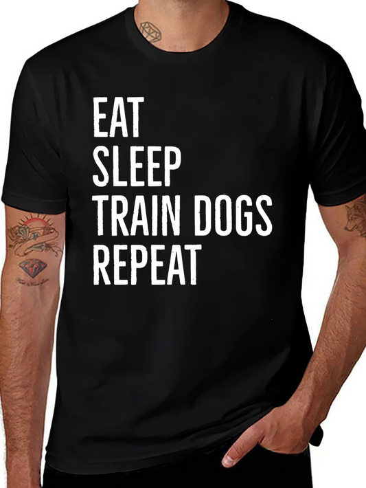 Rebbecca Eat Sleep Train Dogs Repeat T-Shirt
