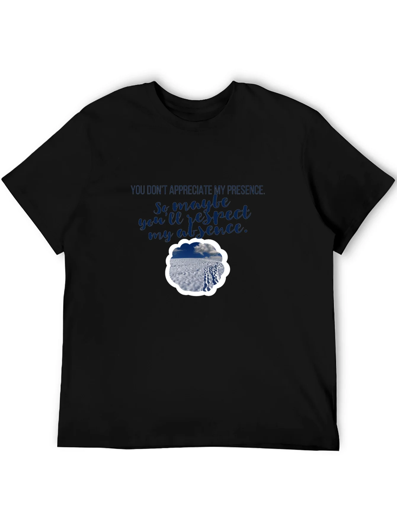 Rebbecca Presence Absence Graphic Tee - Black Casual Shirt