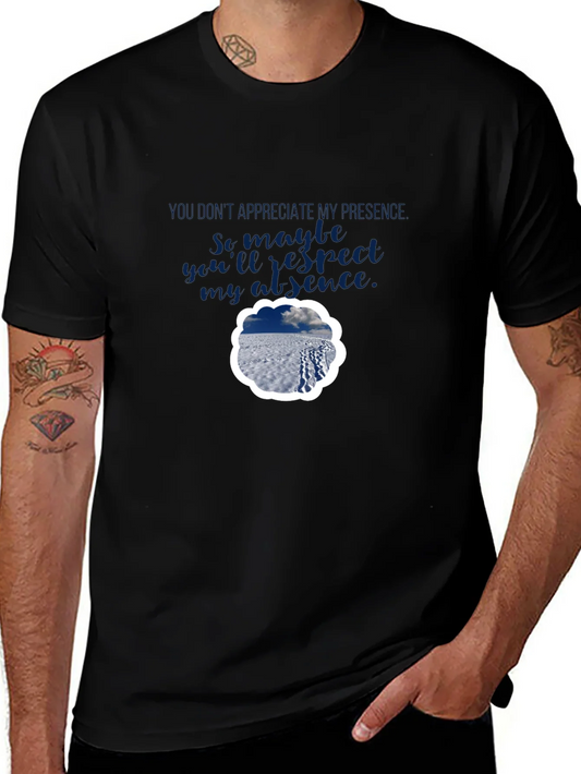 Rebbecca Presence Absence Graphic Tee - Black Casual Shirt