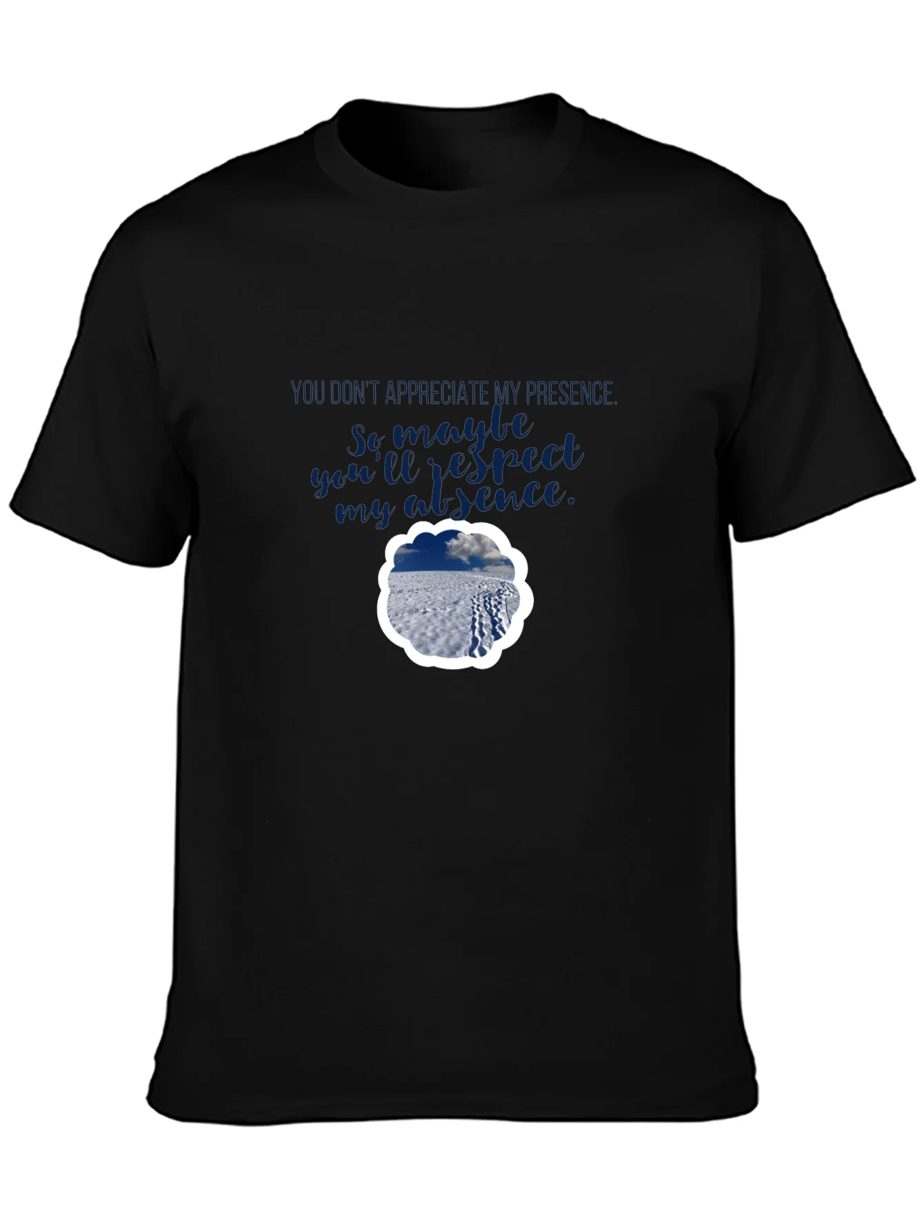 Rebbecca Presence Absence Graphic Tee - Black Casual Shirt
