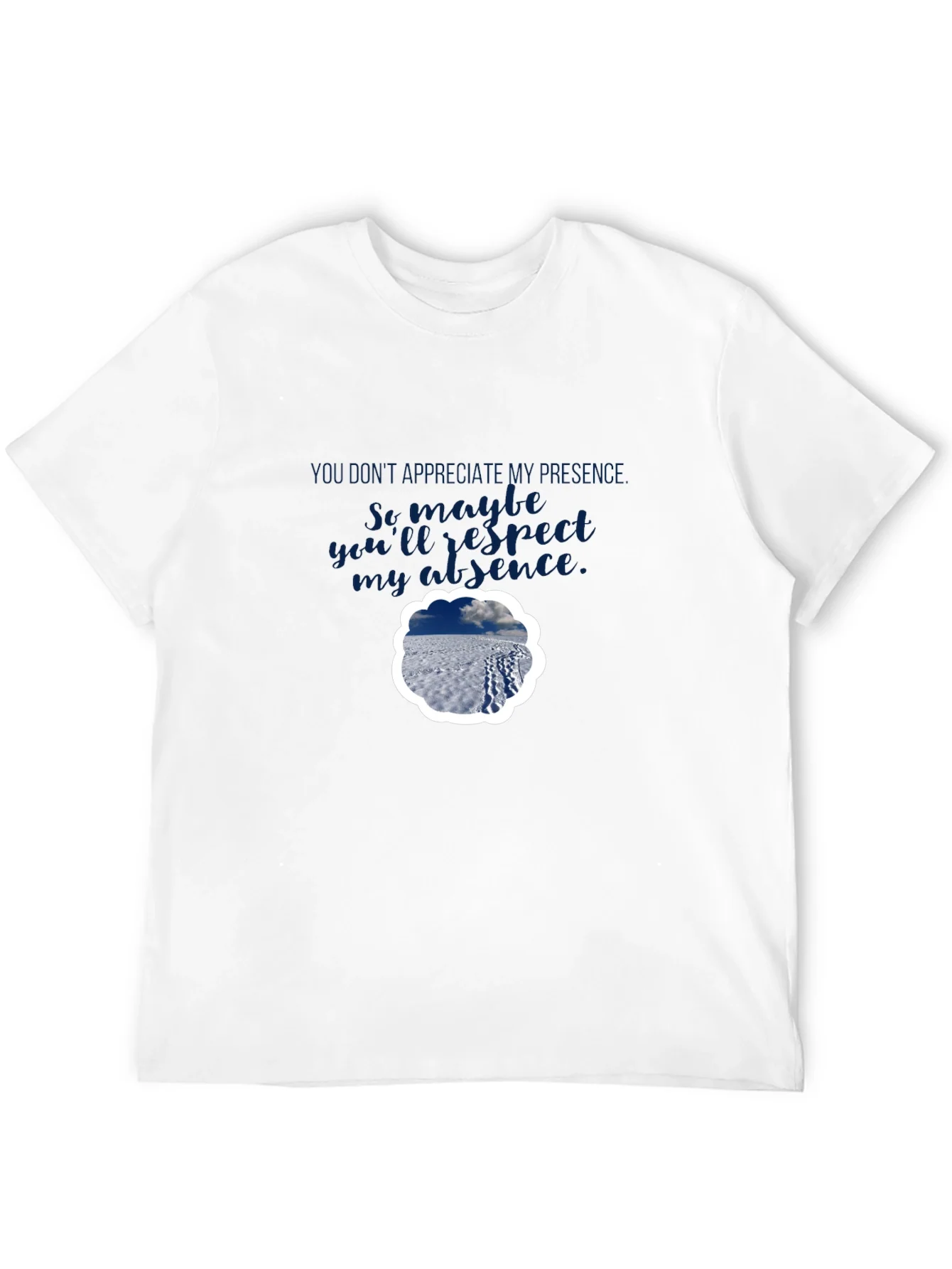Rebbecca Presence Absence Graphic Tee - Black Casual Shirt
