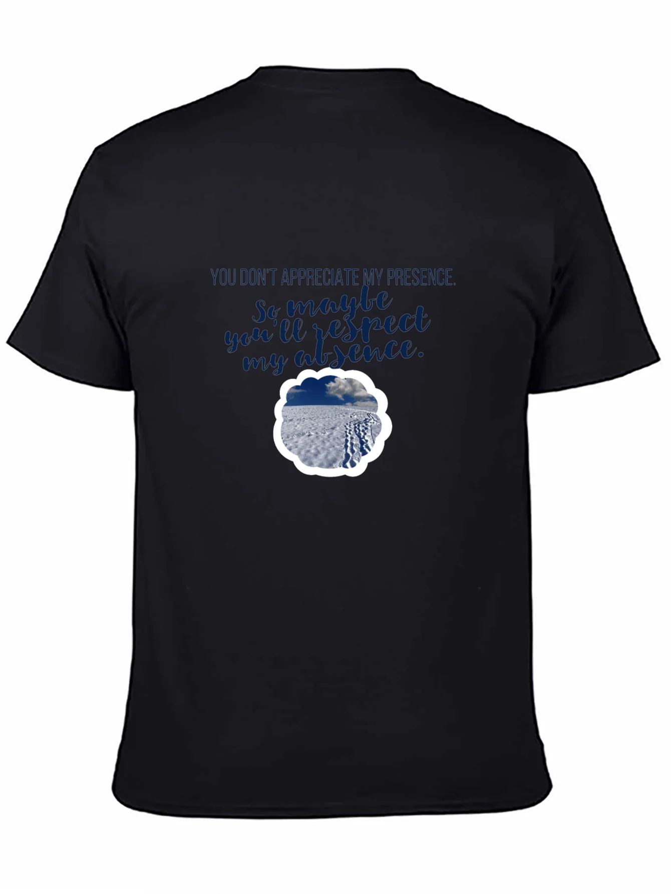 Rebbecca Presence Absence Graphic Tee - Black Casual Shirt