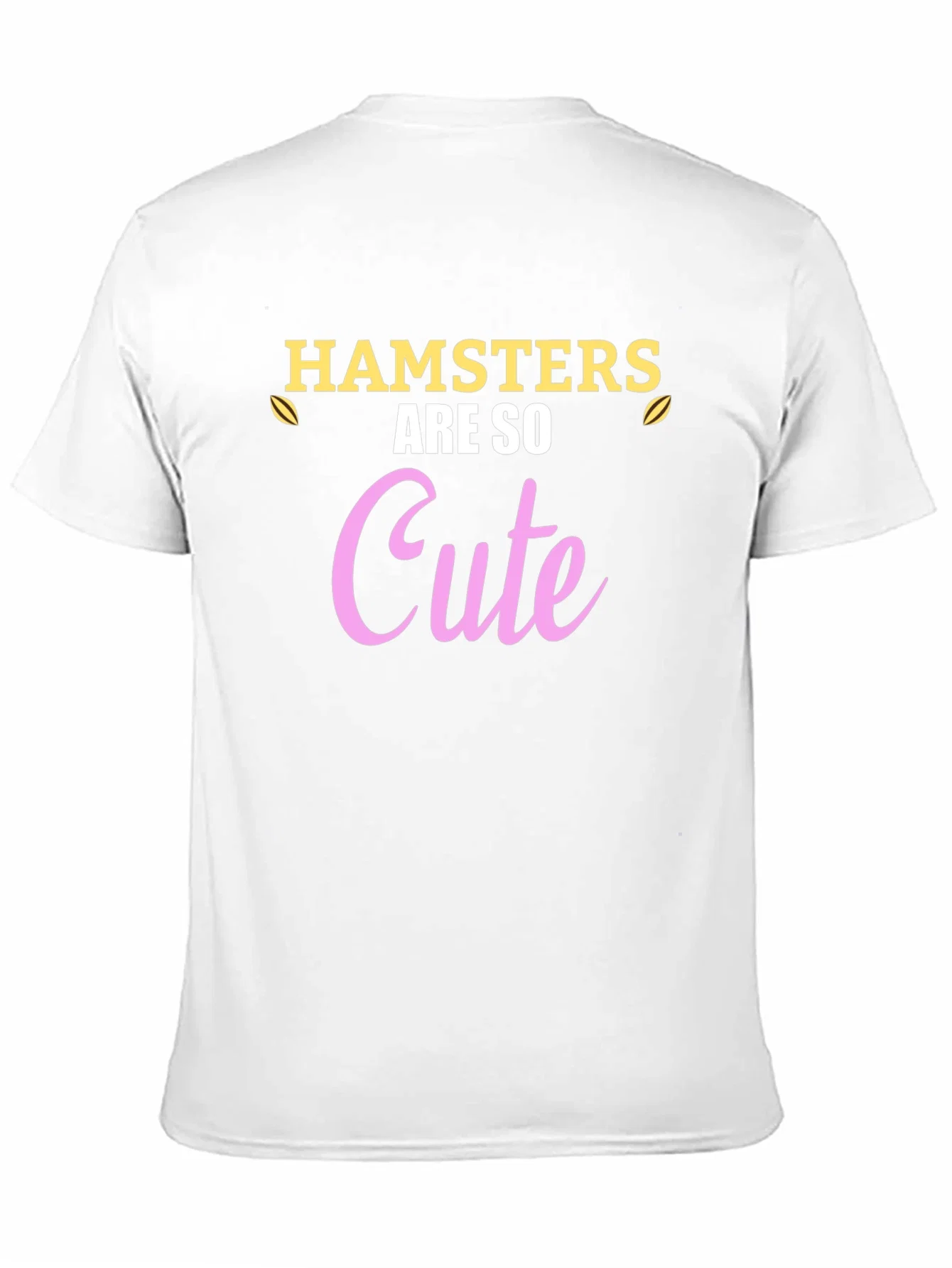 Rebbecca Hamsters Are So Cute Black T-Shirt