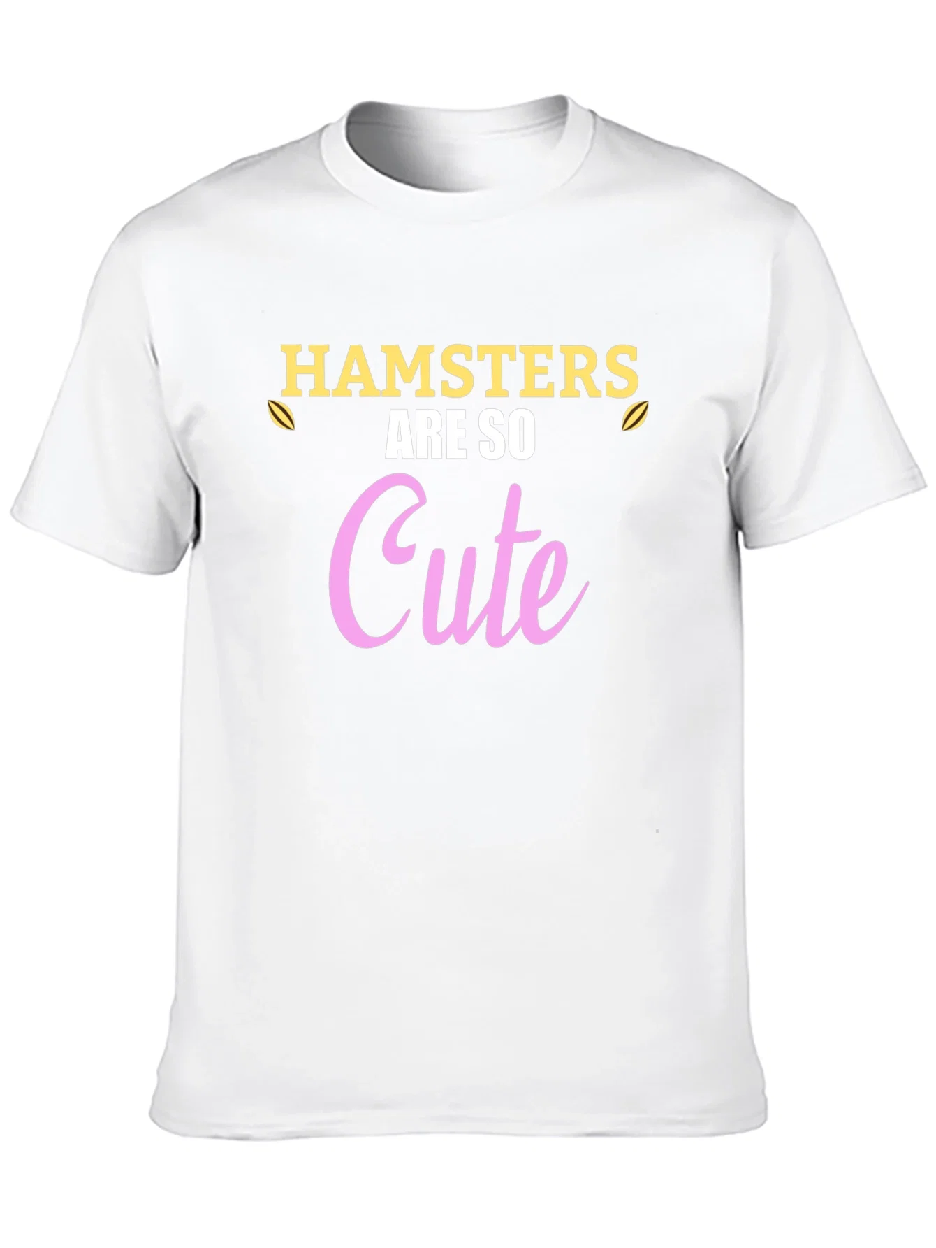 Rebbecca Hamsters Are So Cute Black T-Shirt