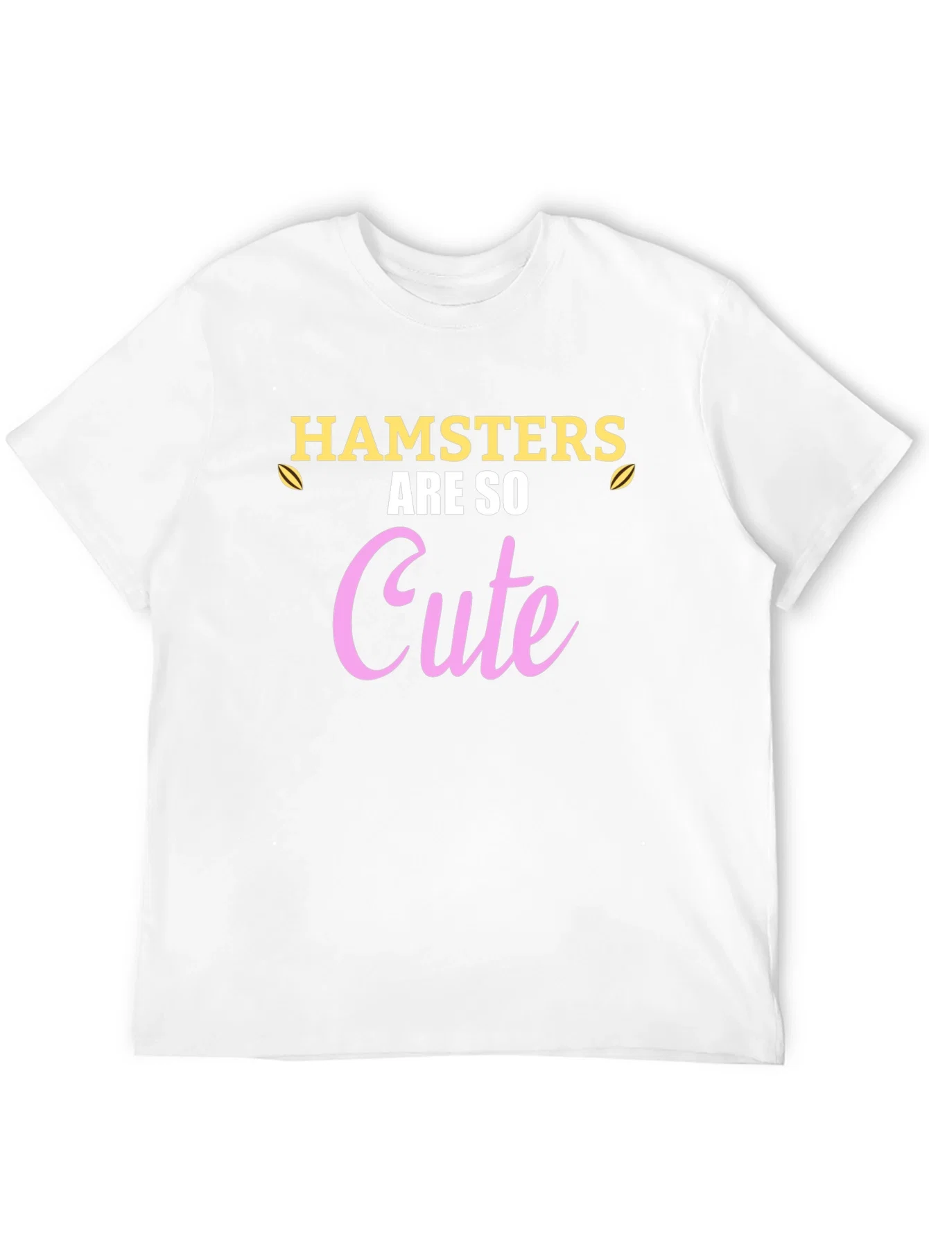 Rebbecca Hamsters Are So Cute Black T-Shirt