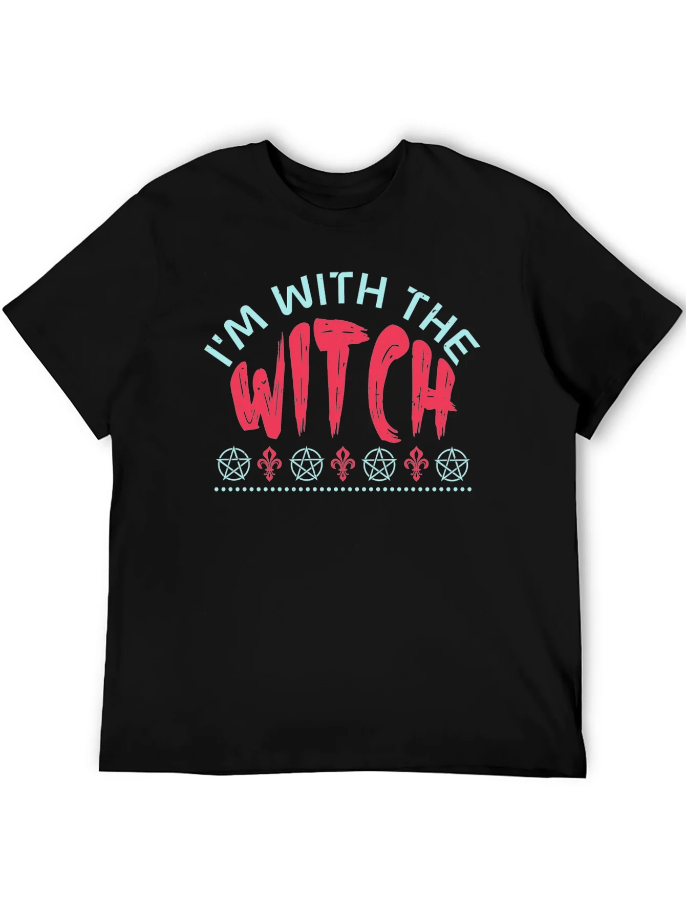 Camiseta Negra Estoy Con La Bruja Dise?o Halloween