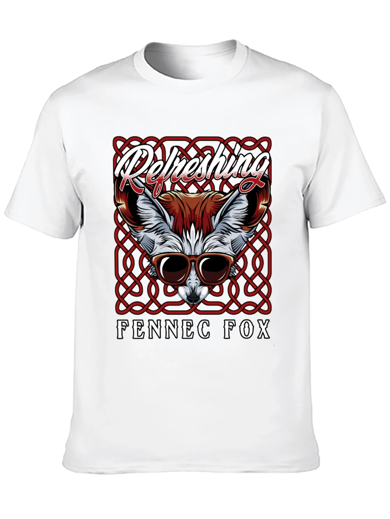 Camiseta Negra Zorro Fennec Refrescante