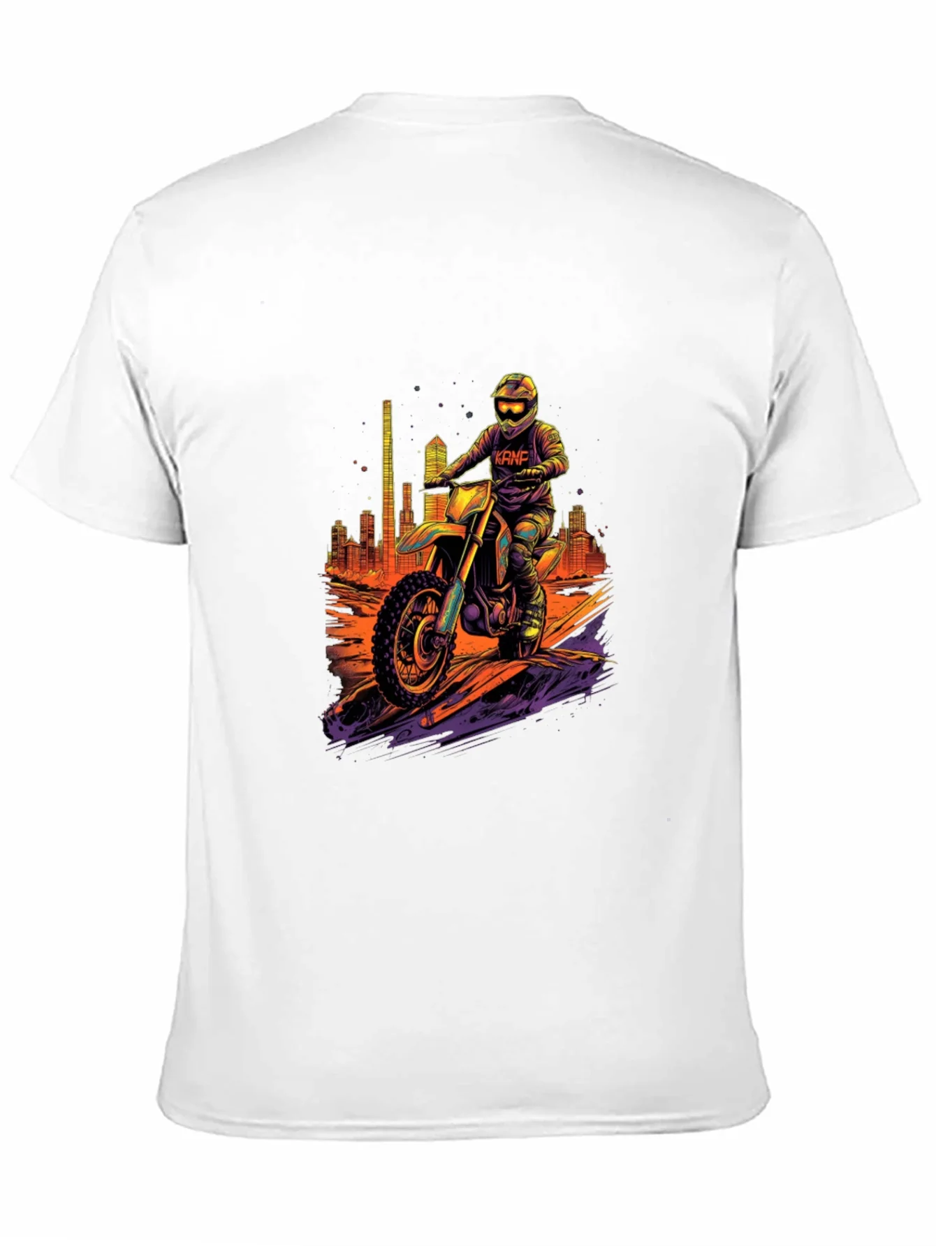 Camiseta Negra Motocross Ciudad