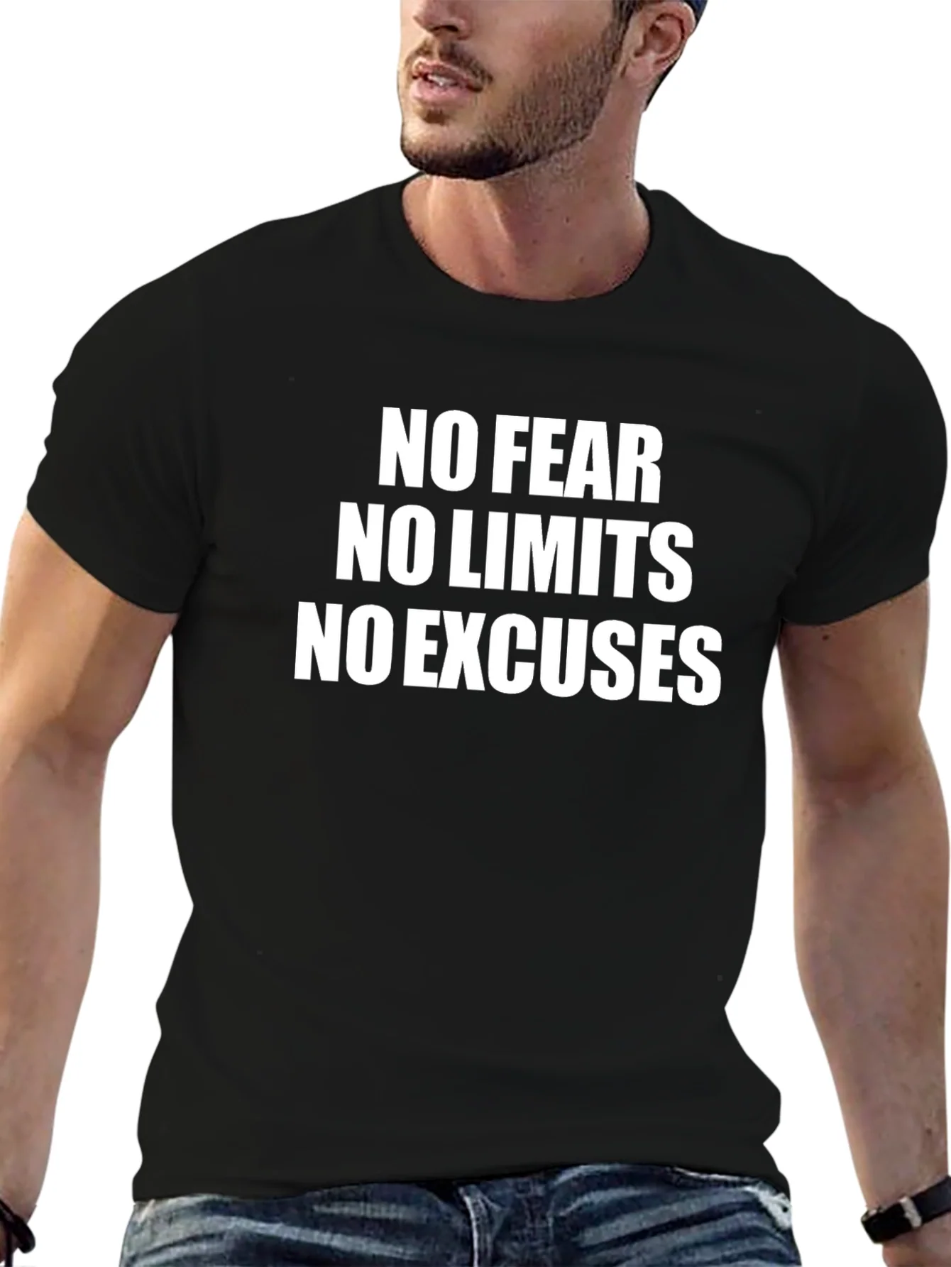 Rebbecca Motivational T-Shirt: No Fear No Limits