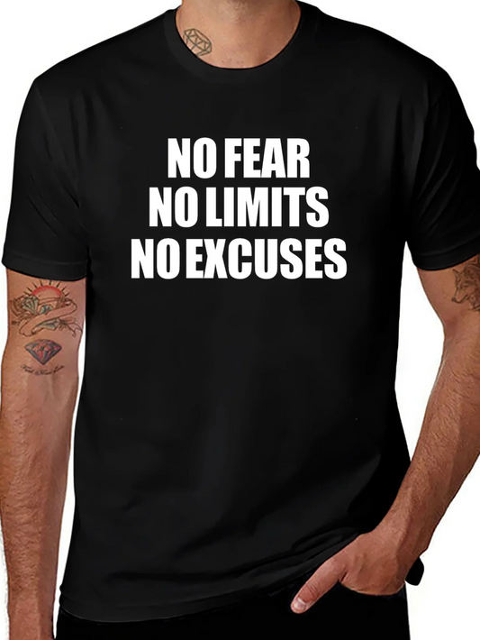 Rebbecca Motivational T-Shirt: No Fear No Limits