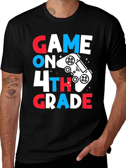 Rebbecca Game On 4th Grade T-Shirt - Back To School Gamer Tee