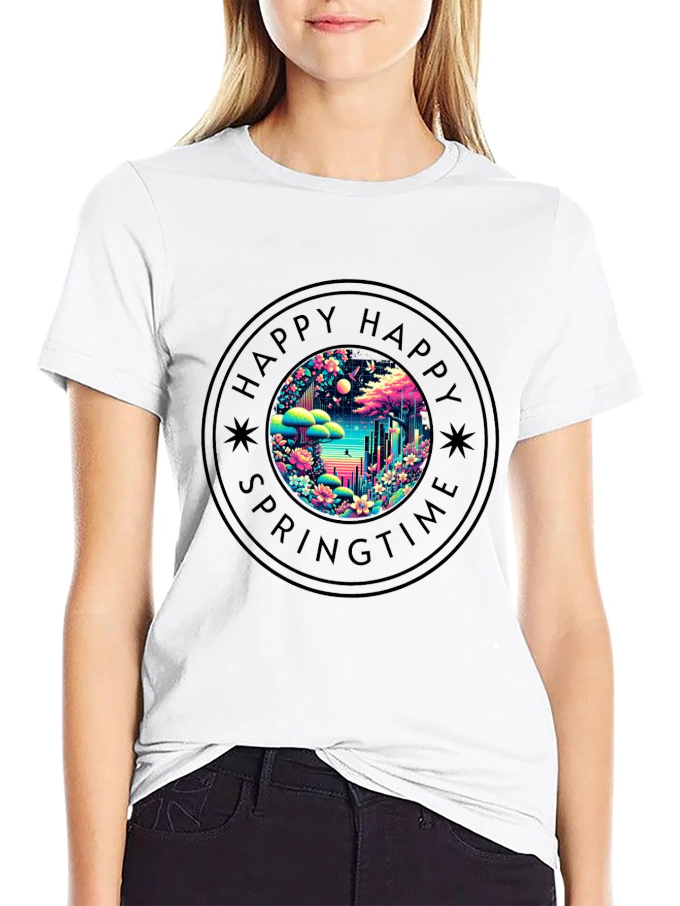 Rebbecca Happy Springtime Graphic Tee - Unisex