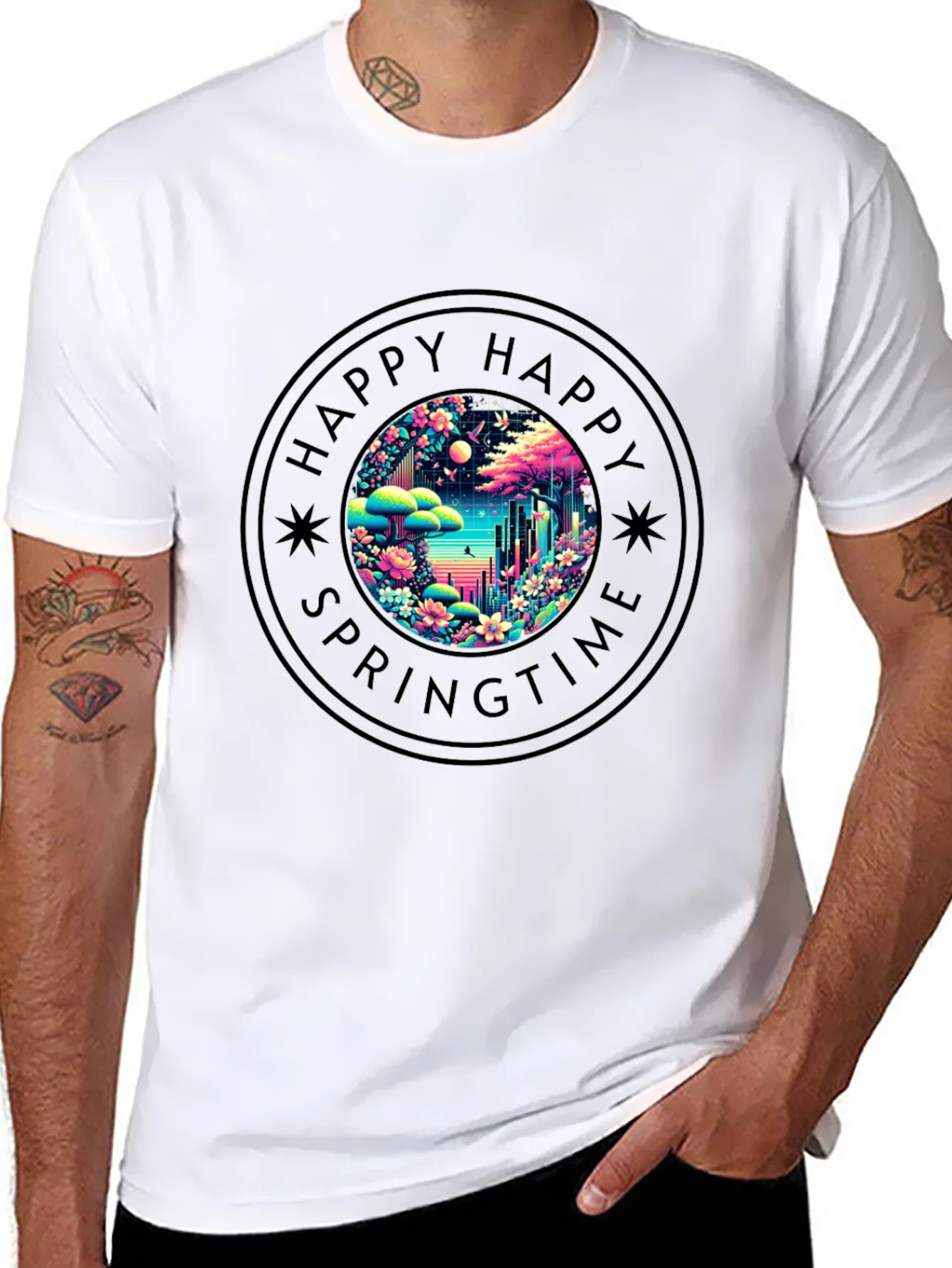 Rebbecca Happy Springtime Graphic Tee - Unisex