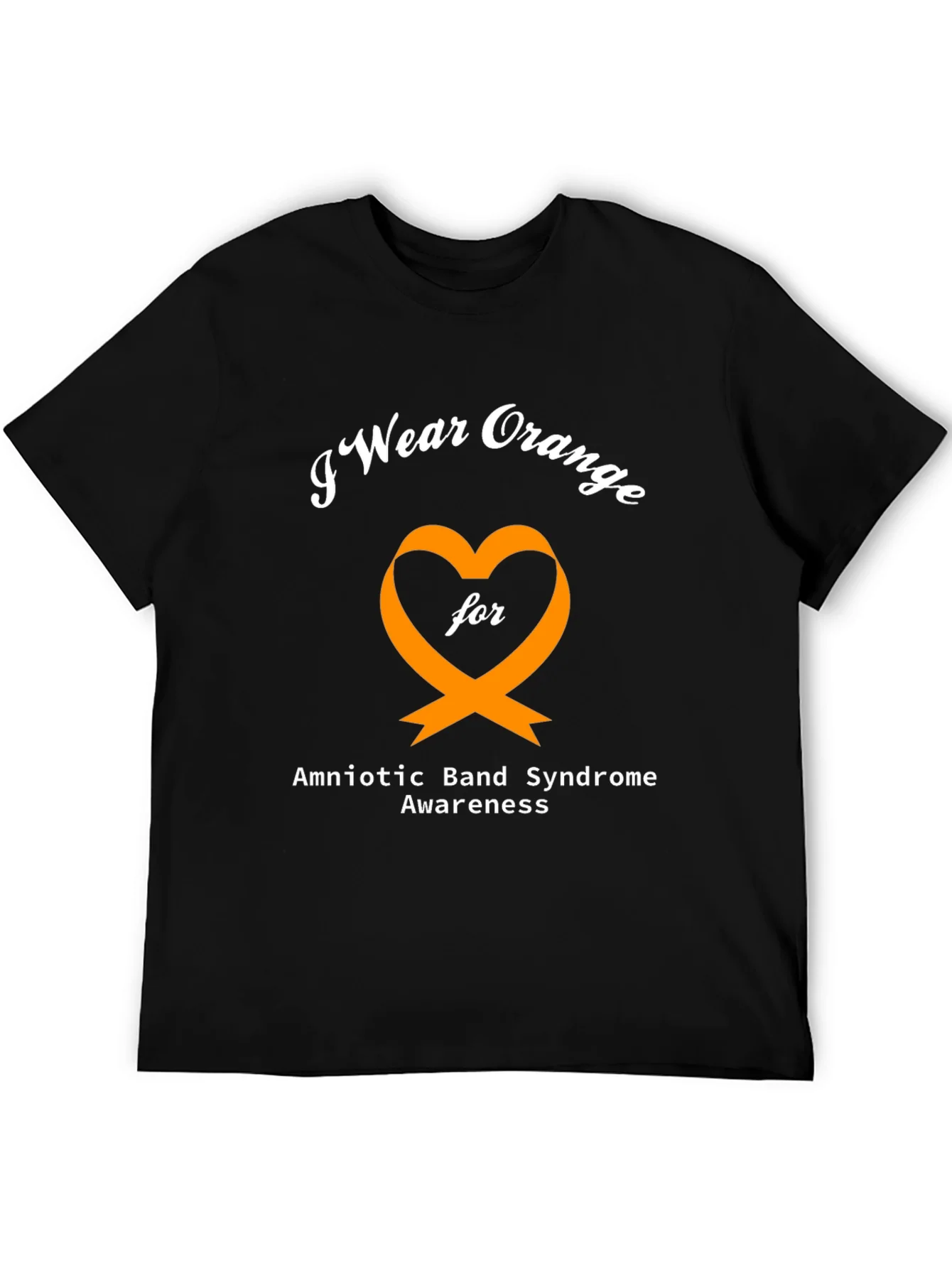 Rebbecca Orange Heart Amniotic Band Syndrome Awareness T-Shirt