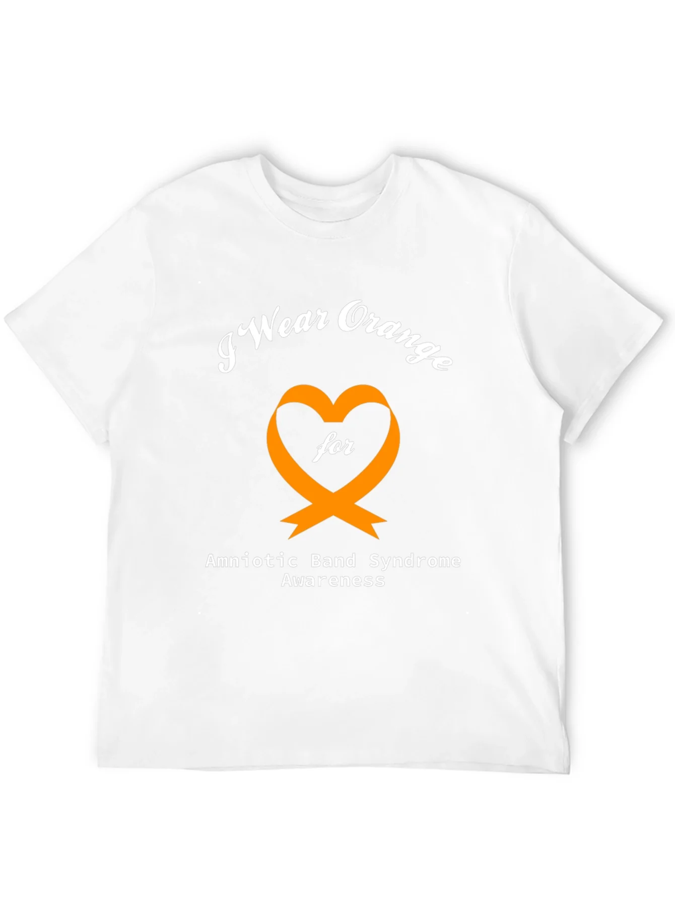 Rebbecca Orange Heart Amniotic Band Syndrome Awareness T-Shirt