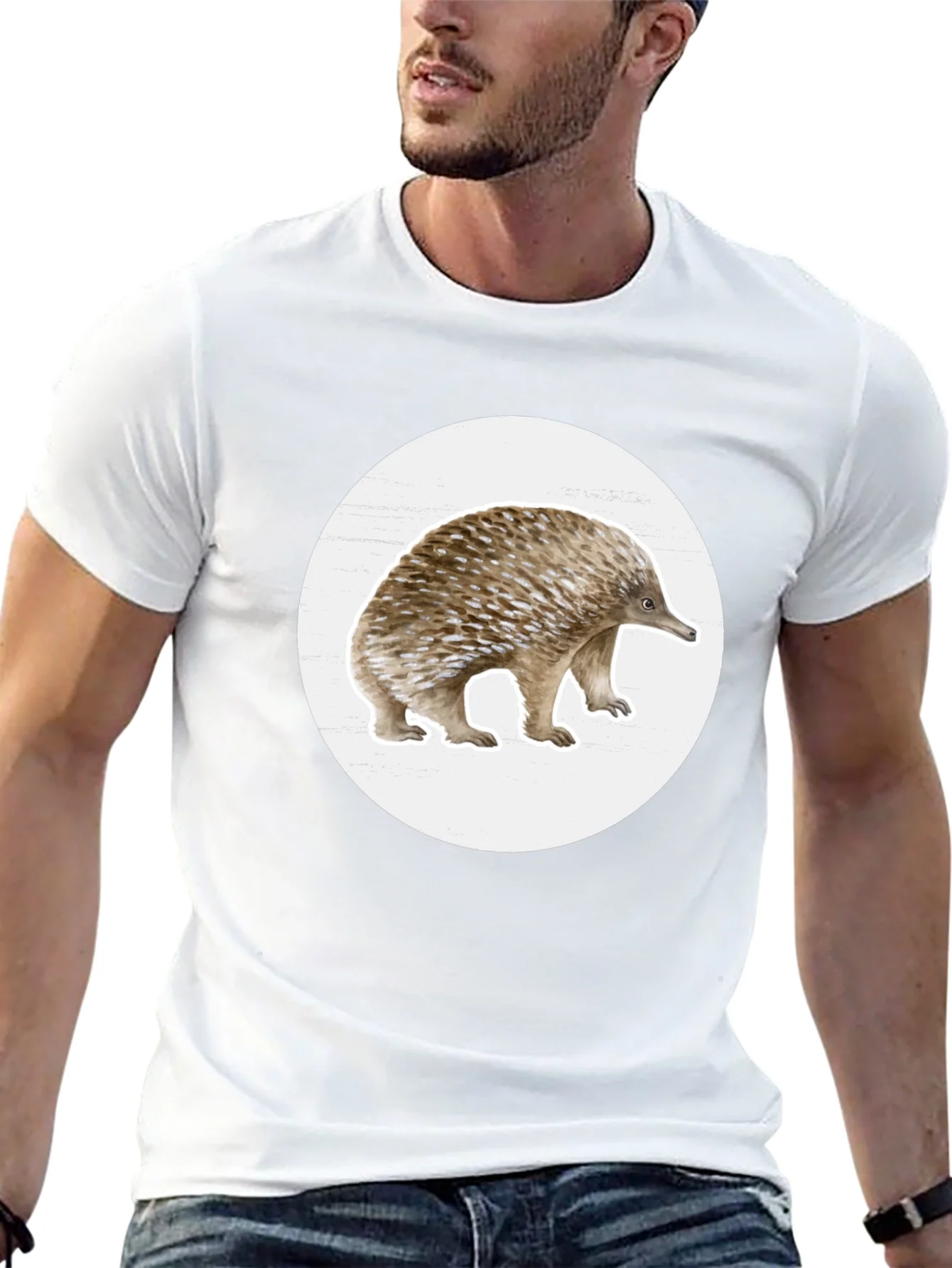 Rebbecca Echidna Graphic T-Shirt - Black Cotton Tee