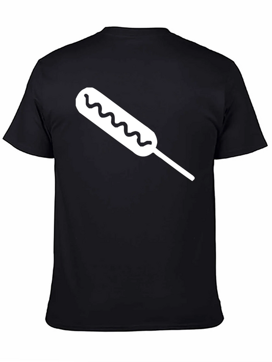 Rebbecca Corn Dog Graphic Tee - Black T-Shirt