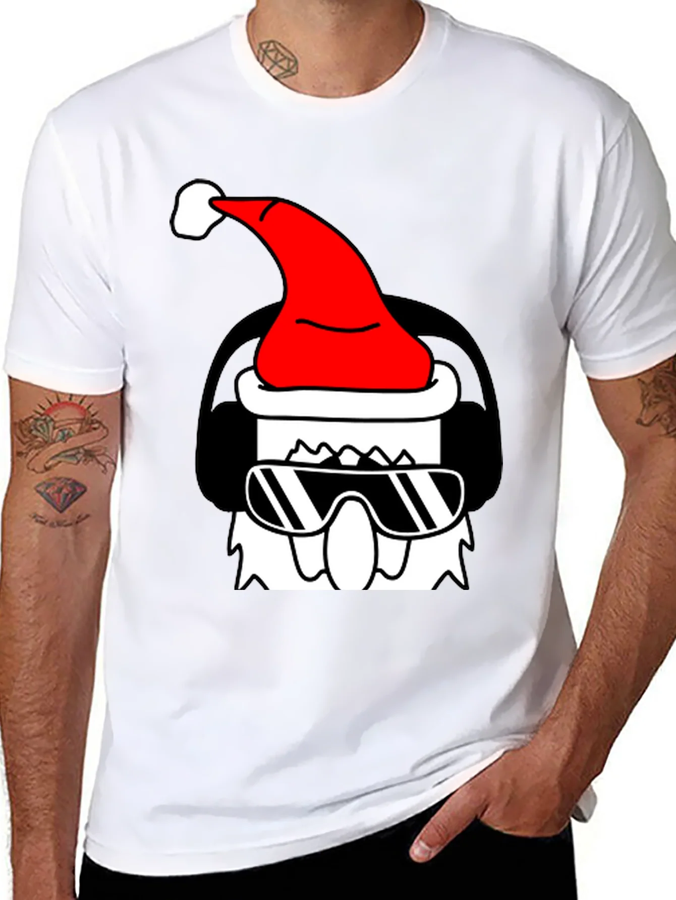 Rebbecca Cool Santa Graphic Tee - Black