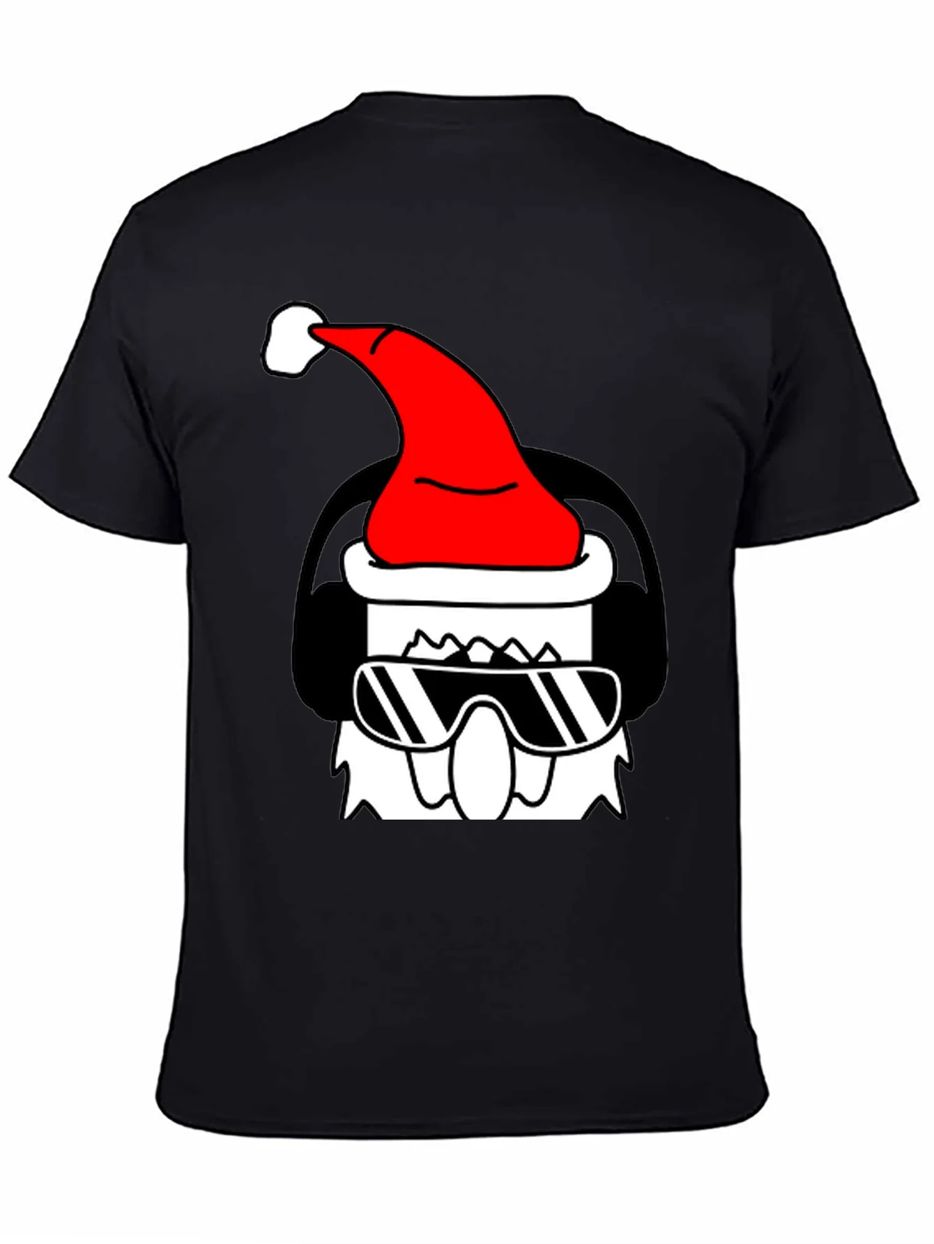 Rebbecca Cool Santa Graphic Tee - Black